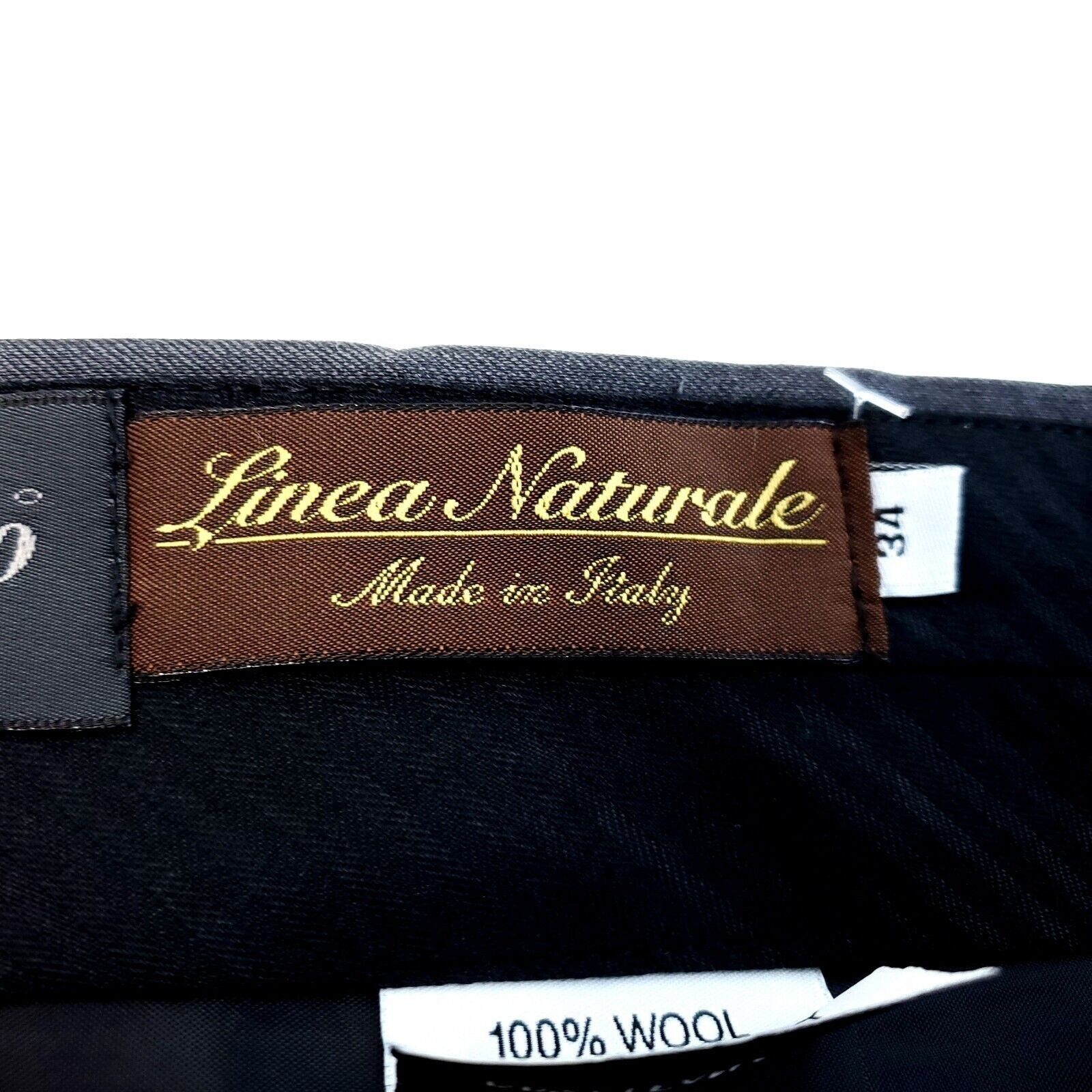 Designer Lanificio Comero Linea Naturale Wool Pleated Cuffed Gray Dre Size 34R - 4 Thumbnail