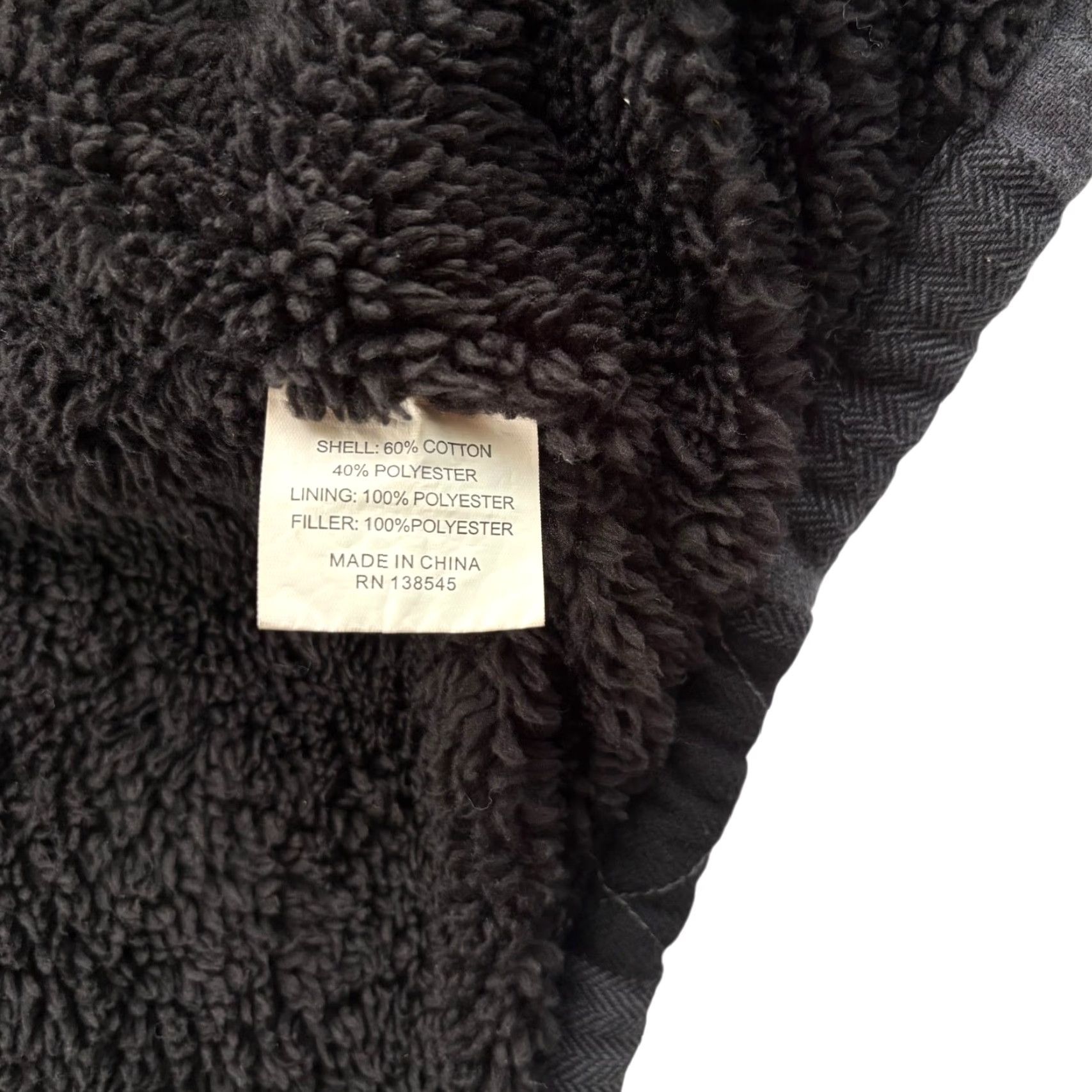 Vintage Wells Lamont Men’s Quilted Sherpa-Lined Plaid Button-Down Jacket Gray Medium Size US M / EU 48-50 / 2 - 4 Thumbnail