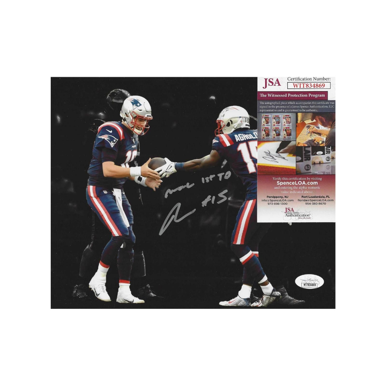Other Nelson Agholor Patriots Signed 8x10 Photo JSA coa W/Frame Size ONE SIZE - 3 Thumbnail