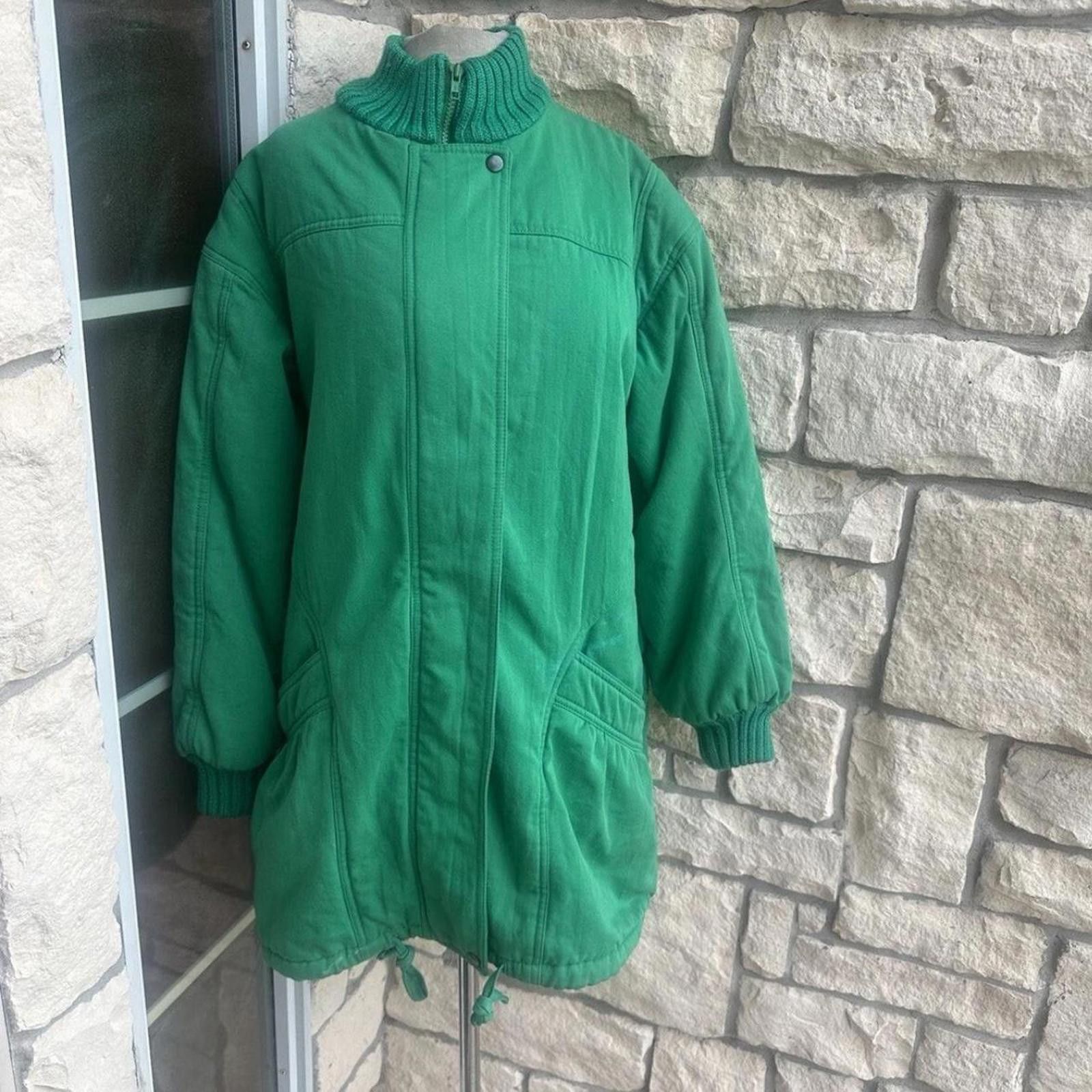 Other Green Portrait vintage 80s jacket large Size L / US 10 / IT 46 - 1 Thumbnail