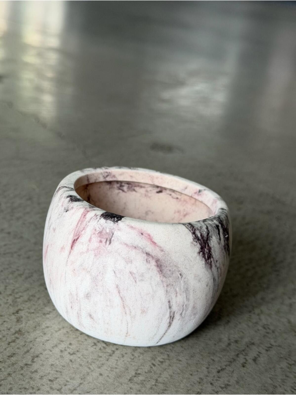 Other Mini Marble Planter / Ceramic Pot / Neutral Decor Size ONE SIZE - 2 Thumbnail