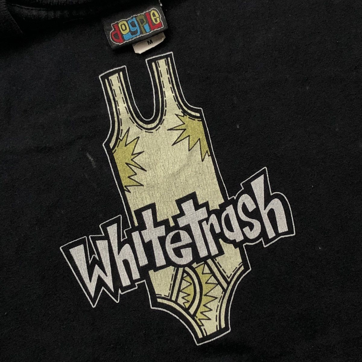 Vintage vintage Y2K skate Dogpile "whitetrash" bikini graphic tee Size US M / EU 48-50 / 2 - 1 Thumbnail