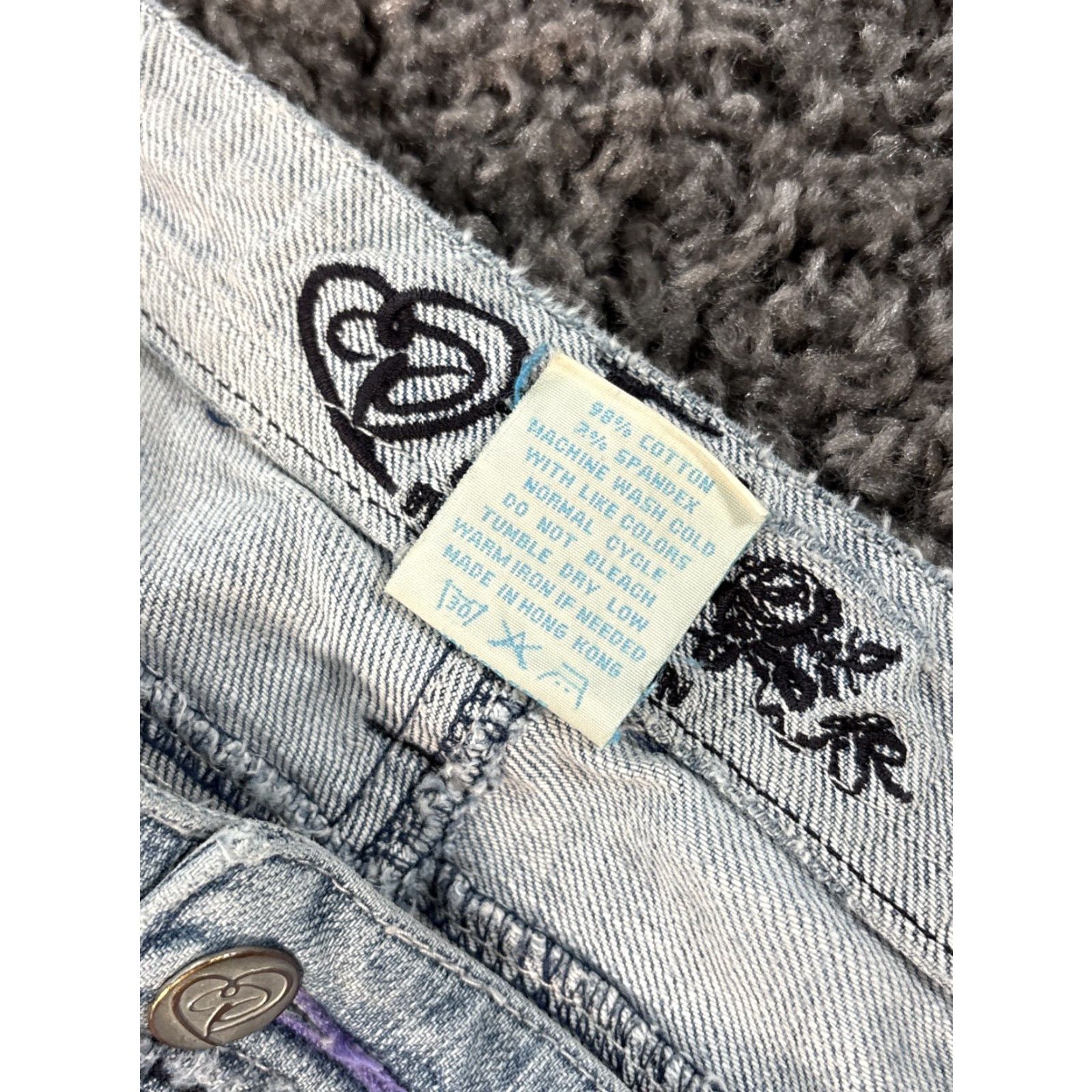Jessica Simpson VINTAGE Jessica Simpson Jeans Women 30x31 Jeans Distressed 90s Low Rise Straight Blue Womens Regular 90s Size 30" / US 8 / IT 44 - 7 Thumbnail