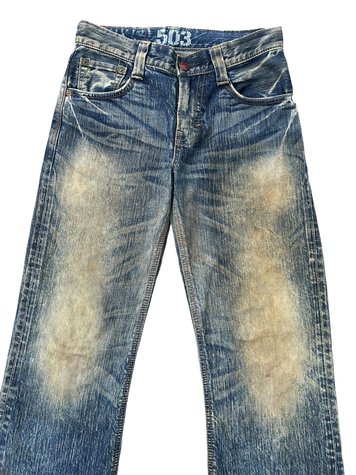 Kapital Vintage Flare Edwin Blue Trip 503 Rusty Denim Jeans Size US 30 / EU 46 - 3 Thumbnail