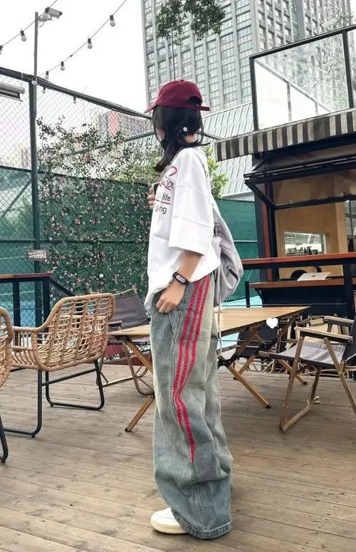 Japanese Brand Kimijima x Kumi Striped Quilted Distressed Jean Size US 29 - 5 Thumbnail