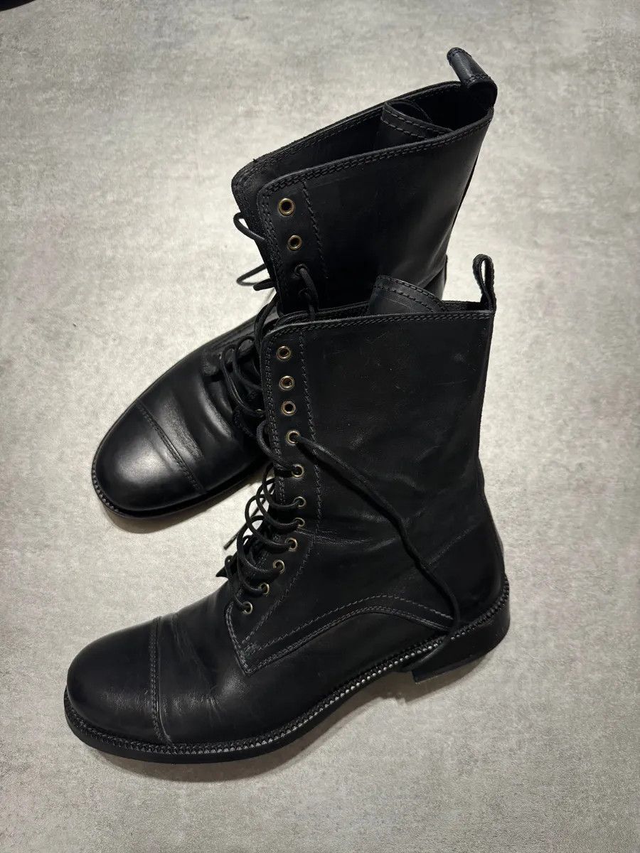 Dolce & Gabbana AW2009 Dolce & Gabbana Black High Combat Naval Boots Size US 7 / EU 40 - 7 Thumbnail