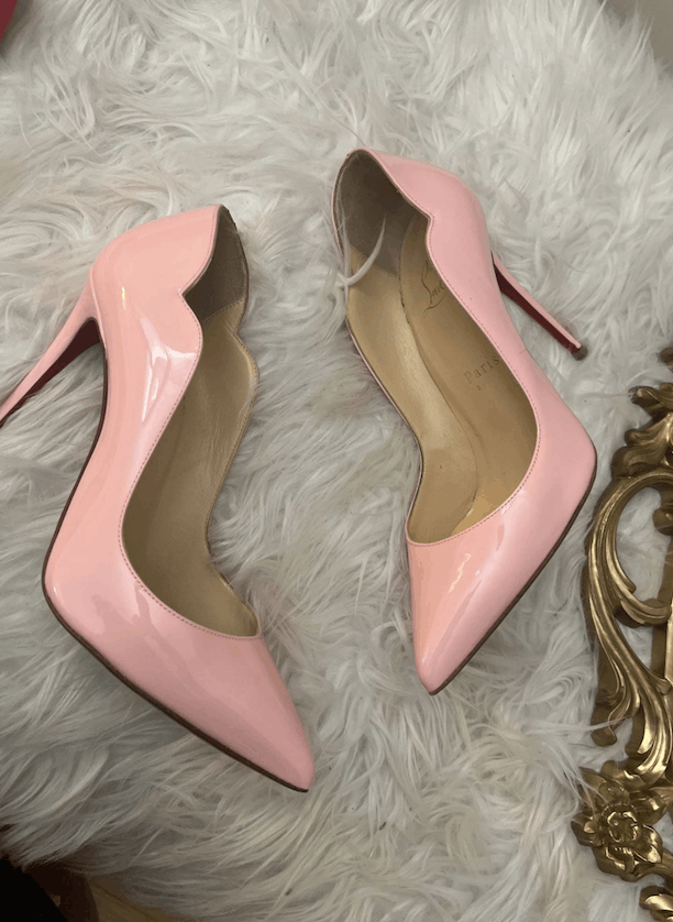 Christian Louboutin Hot Chick 100mm pump pink patent leather 36.5 Size US 6.5 / IT 36.5 - 2 Thumbnail