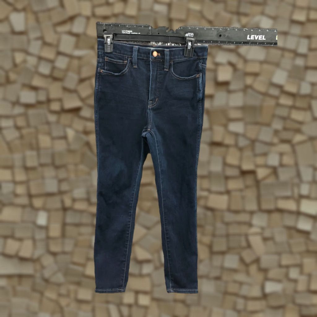 Madewell Madewell Roadtrip Jegging Jeans Size 27 Womens Dark Wash Blue Casual Jeans Regular Rise 5-Pocket Denim Size 27" / US 4 / IT 40 - 1 Thumbnail