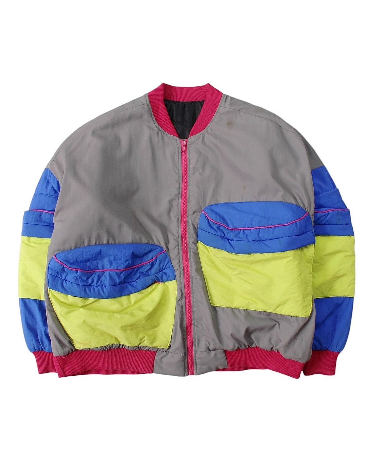 Vintage 2000S JAPANESE MADE 4 BIG POCKET BOMBER JACKET Size US XL / EU 56 / 4 - 1 Thumbnail