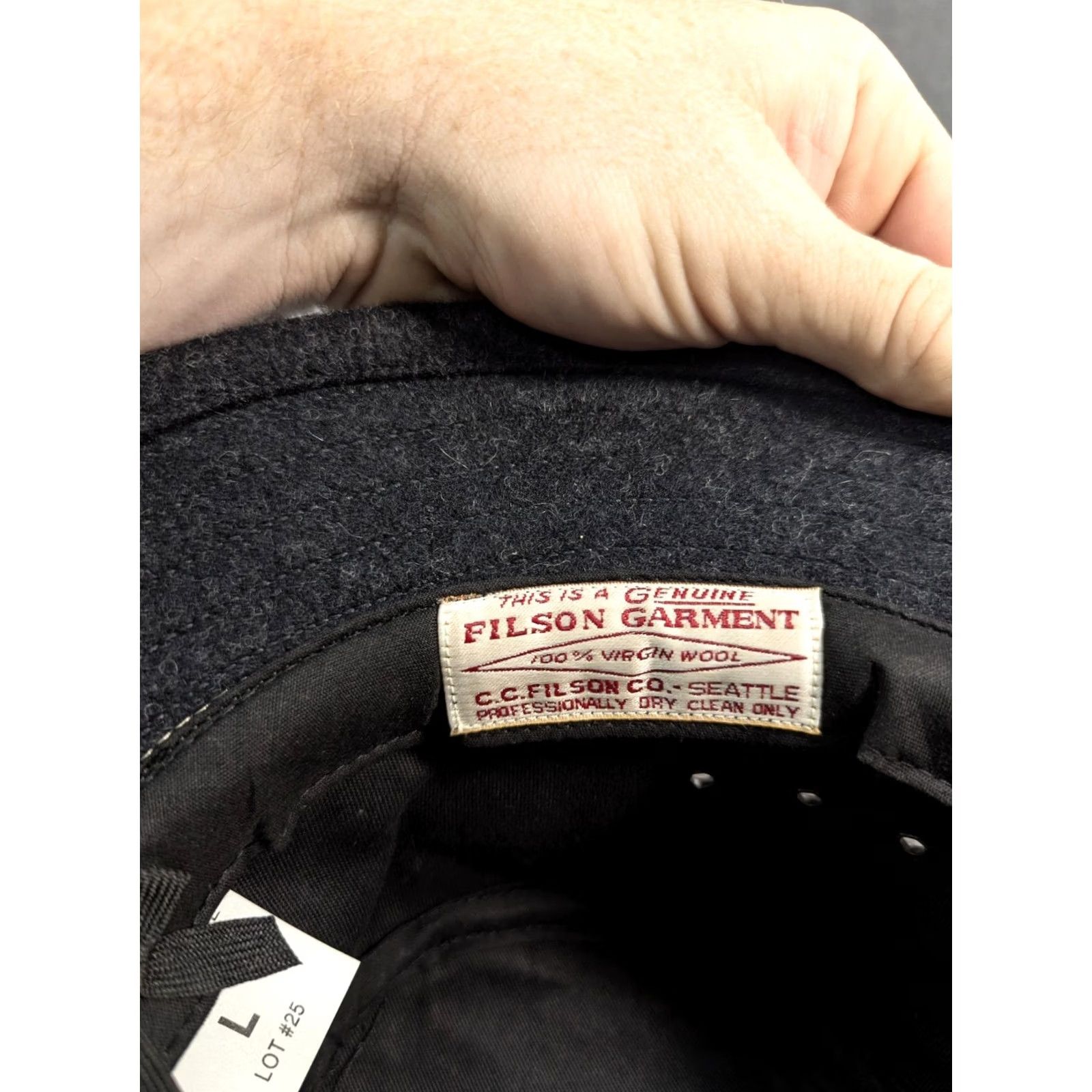 Filson Filson Charcoal Wool Packer Hat Mens Size Large US Size ONE SIZE - 7 Thumbnail