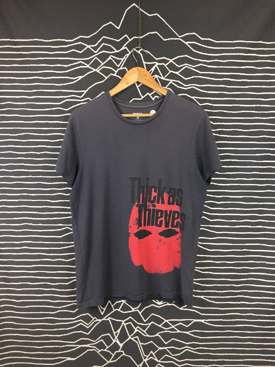 image of Rogan Nyc Thick As Thieves Graphic Tee in Grey, Men's (Size Medium)