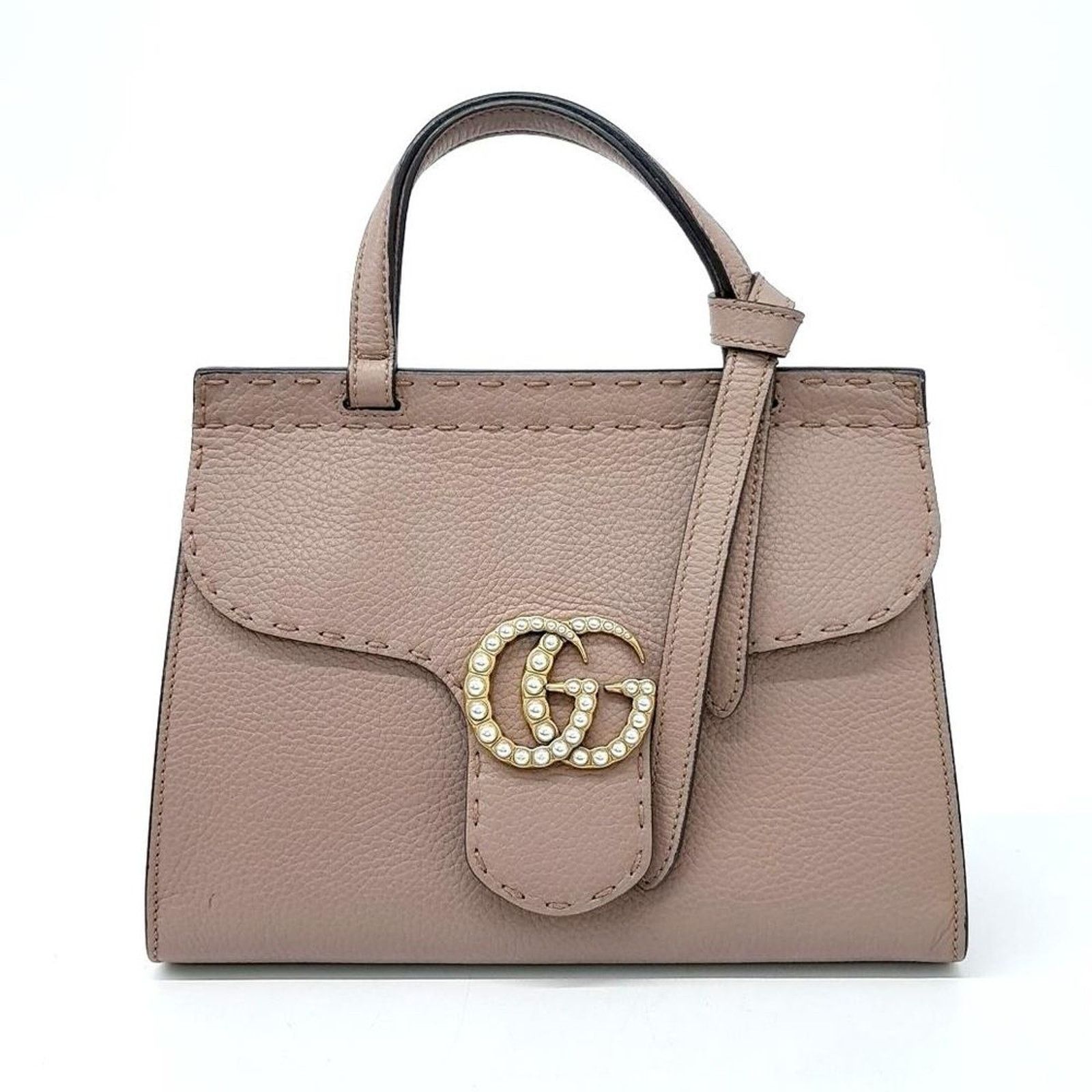 Gucci GG Mamont Mini Tote And Shoulder Bag (442622) in Brown, Women's