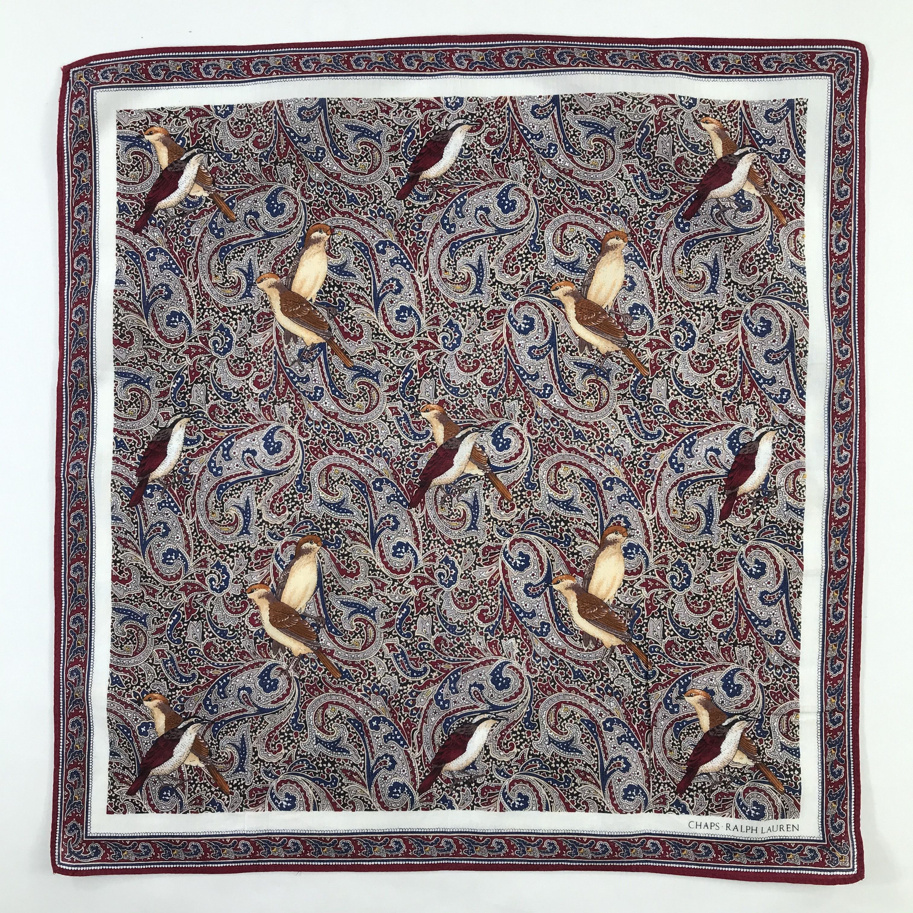 Chaps Ralph Lauren × Vintage Chaps Ralph Lauren Bandana / Handkerchief /Neckerchief -S612 Size ONE SIZE - 1 Thumbnail
