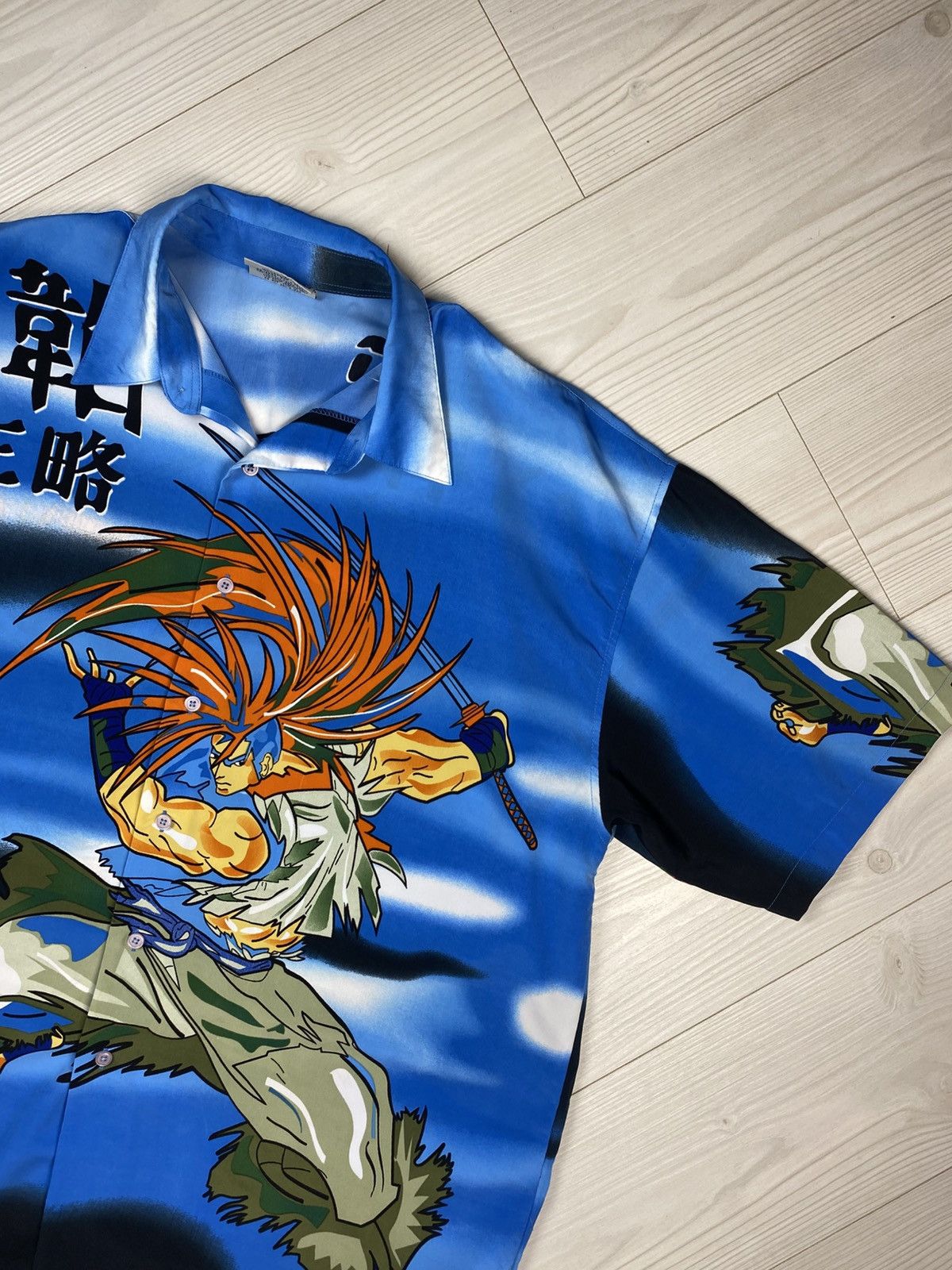 Anime Vintage Samurai Anime Rare Button Up Oversize Shirt y2k Size US XL / EU 56 / 4 - 3 Thumbnail