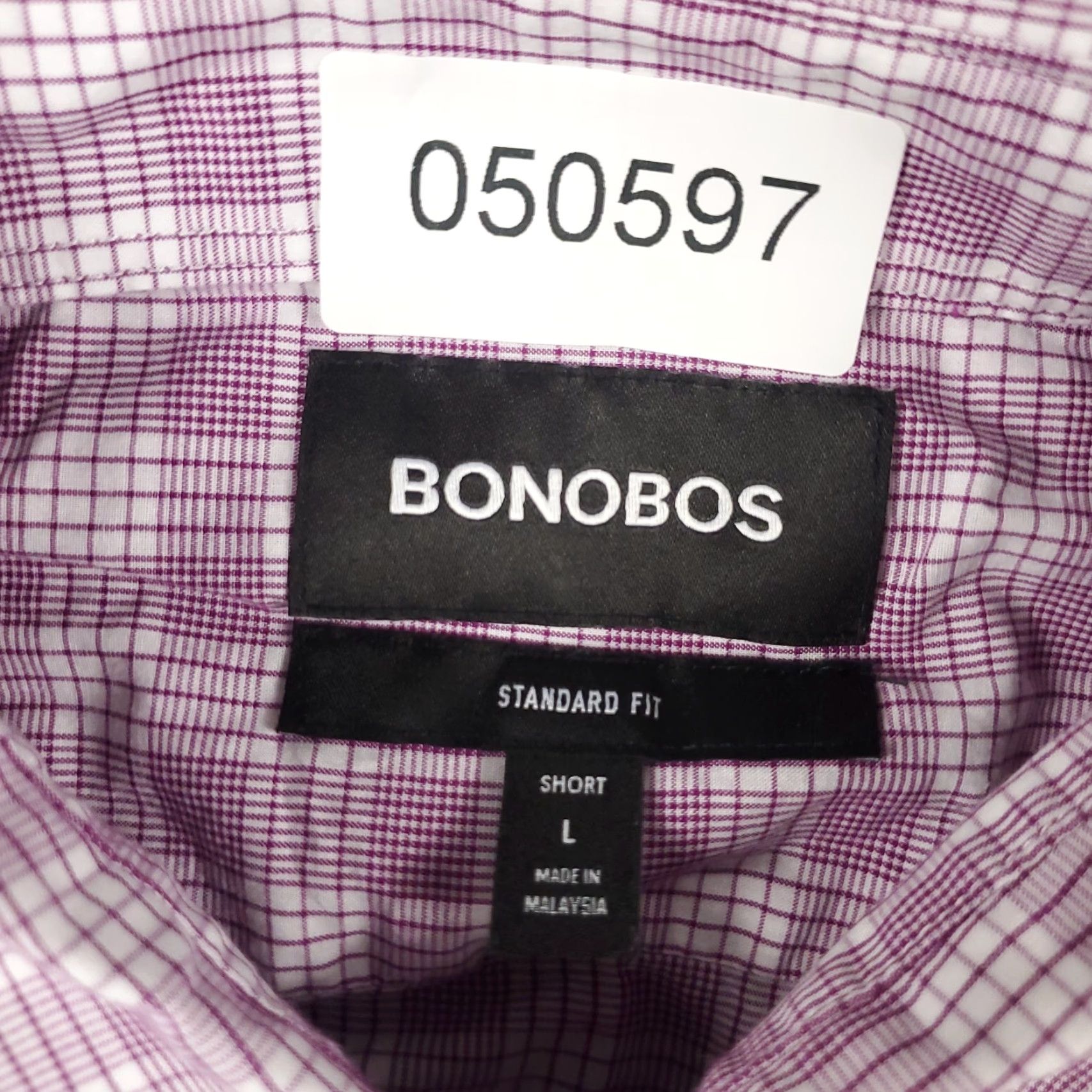 Bonobos VINTAGE Bonobos Shirt Mens Large Purple Plaid Button-Up Long Sleeve Size US L / EU 52-54 / 3 - 6 Thumbnail