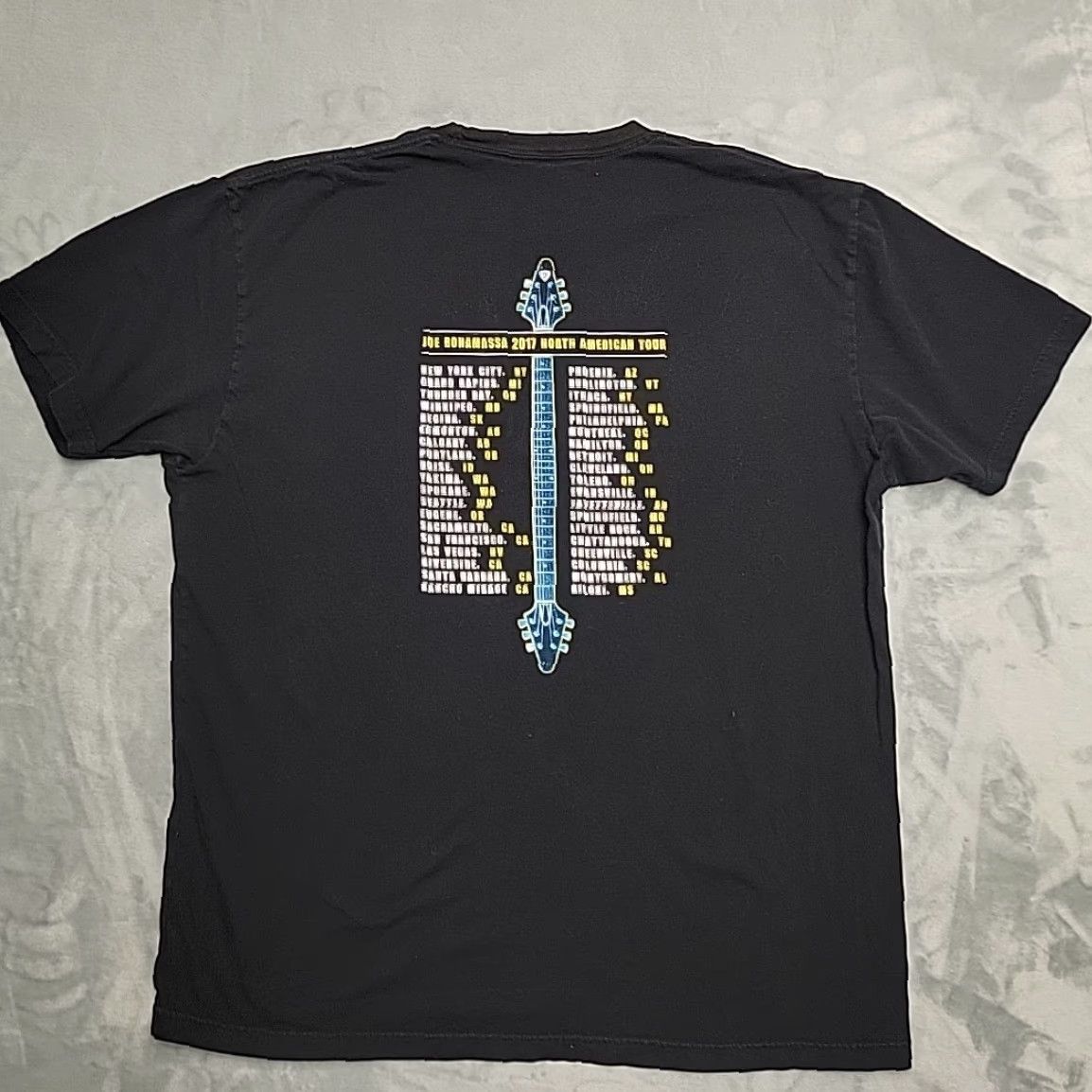 Vintage VINTAGE Joe Bonamassa Shirt Mens XL Black Iconic Blues Guitar Player Band Tour TEE Size US XL / EU 56 / 4 - 4 Thumbnail