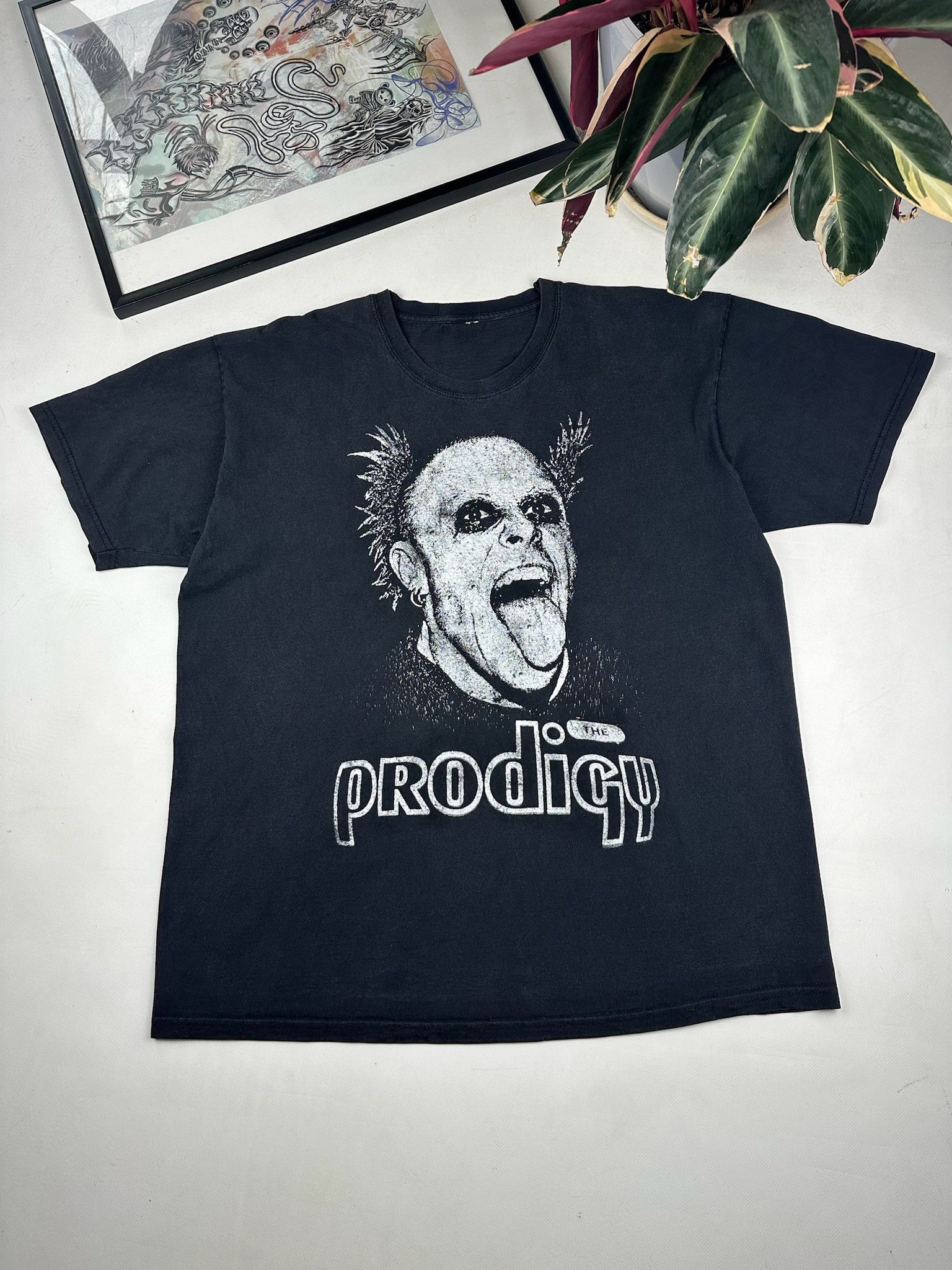 Band Tees Rare Vintage The Prodigy Keith Flint 90s Rave Band T-shirt Size US L / EU 52-54 / 3 - 1 Thumbnail