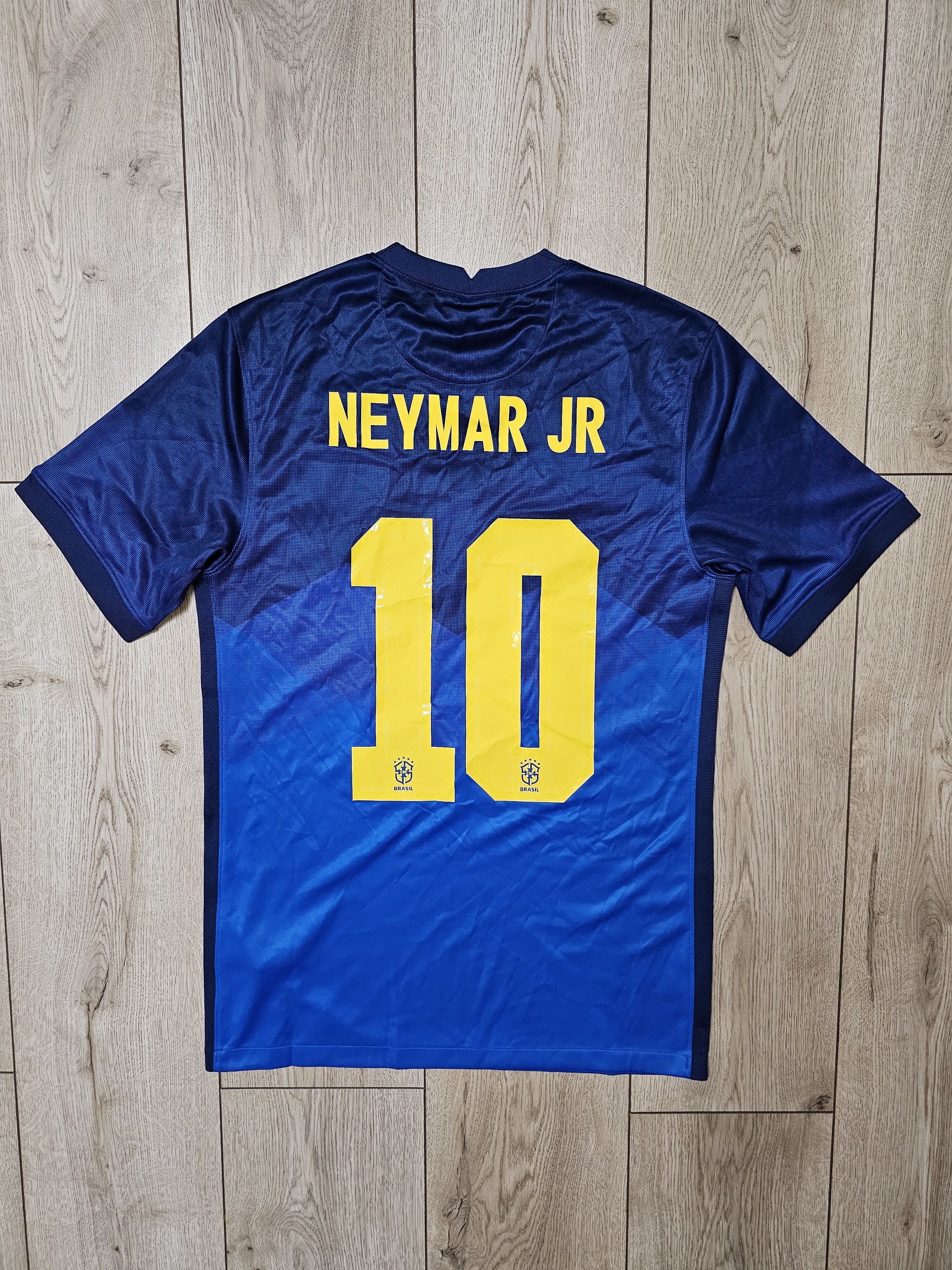 Nike BRAZIL 2021 2022 NEYMAR AWAY FOOTBALL SHIRT SOCCER JERSEY Size US S / EU 44-46 / 1 - 1 Thumbnail
