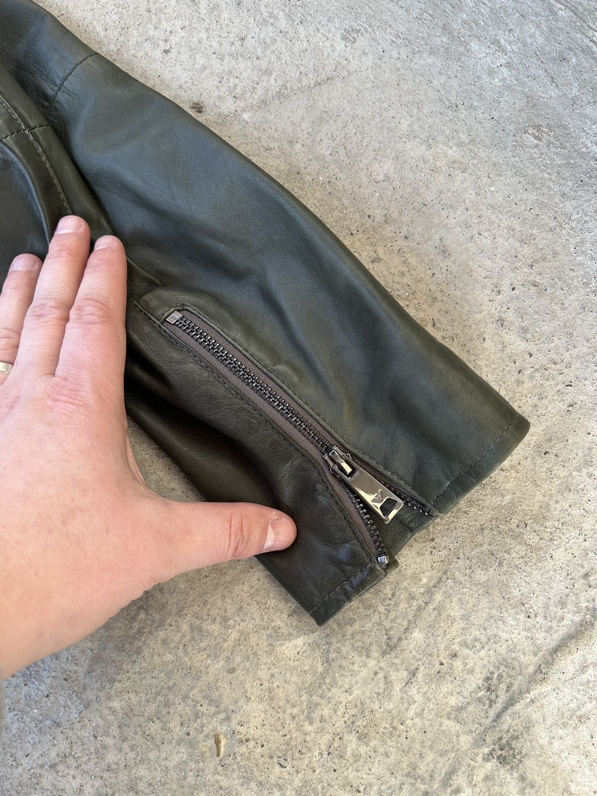 Armani Armani Jeans Leather Jacket Size US S / EU 44-46 / 1 - 4 Thumbnail