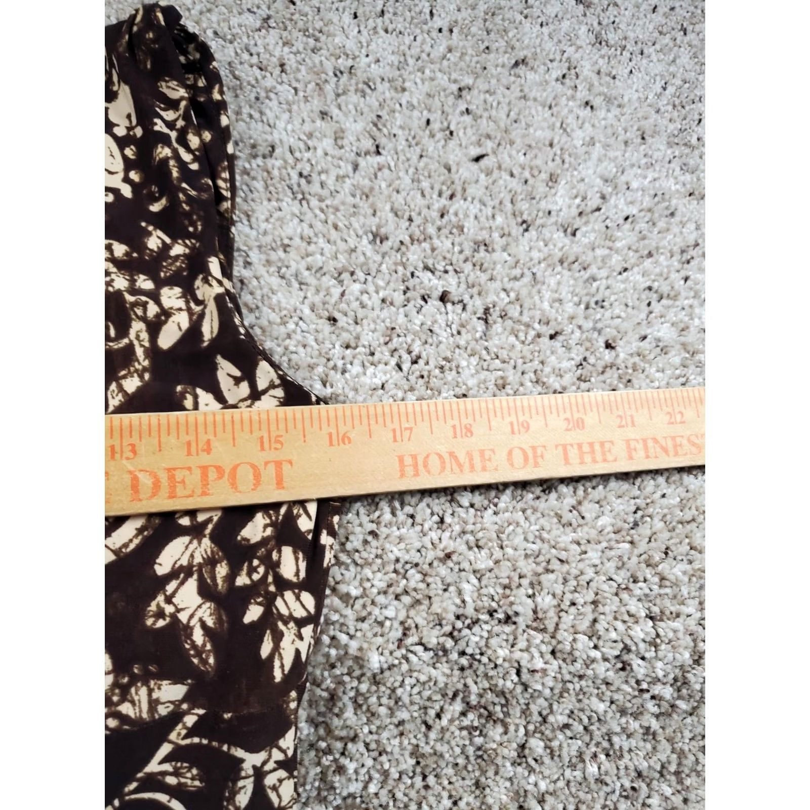 Ralph Lauren Lauren Ralph Lauren Dress Womens 6 Brown Beige Floral Ruched Sleeveless Stretch Sheath Knee Length Party Casual Womens Size M / US 6-8 / IT 42-44 - 7 Thumbnail