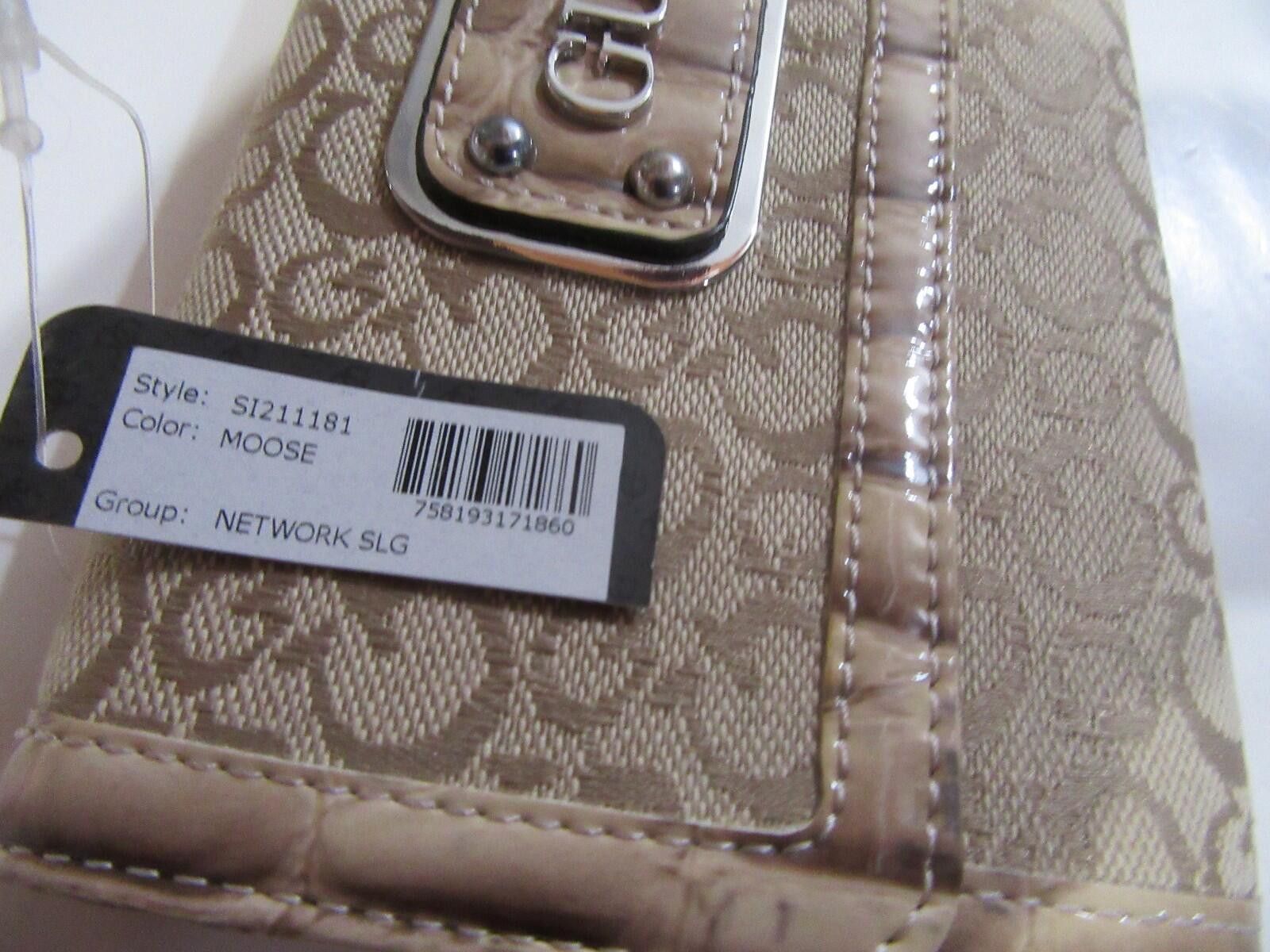 Guess Guess Womens Network SLG Trifold Wallet Moose Beige Size ONE SIZE - 4 Thumbnail