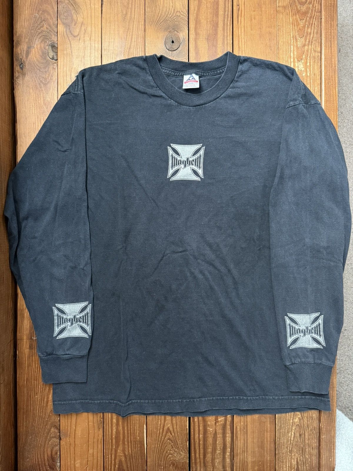 West Coast Choppers Vintage 90s West Coast Choppers Mayhem Black L/S Shirt Size US XL / EU 56 / 4 - 1 Thumbnail