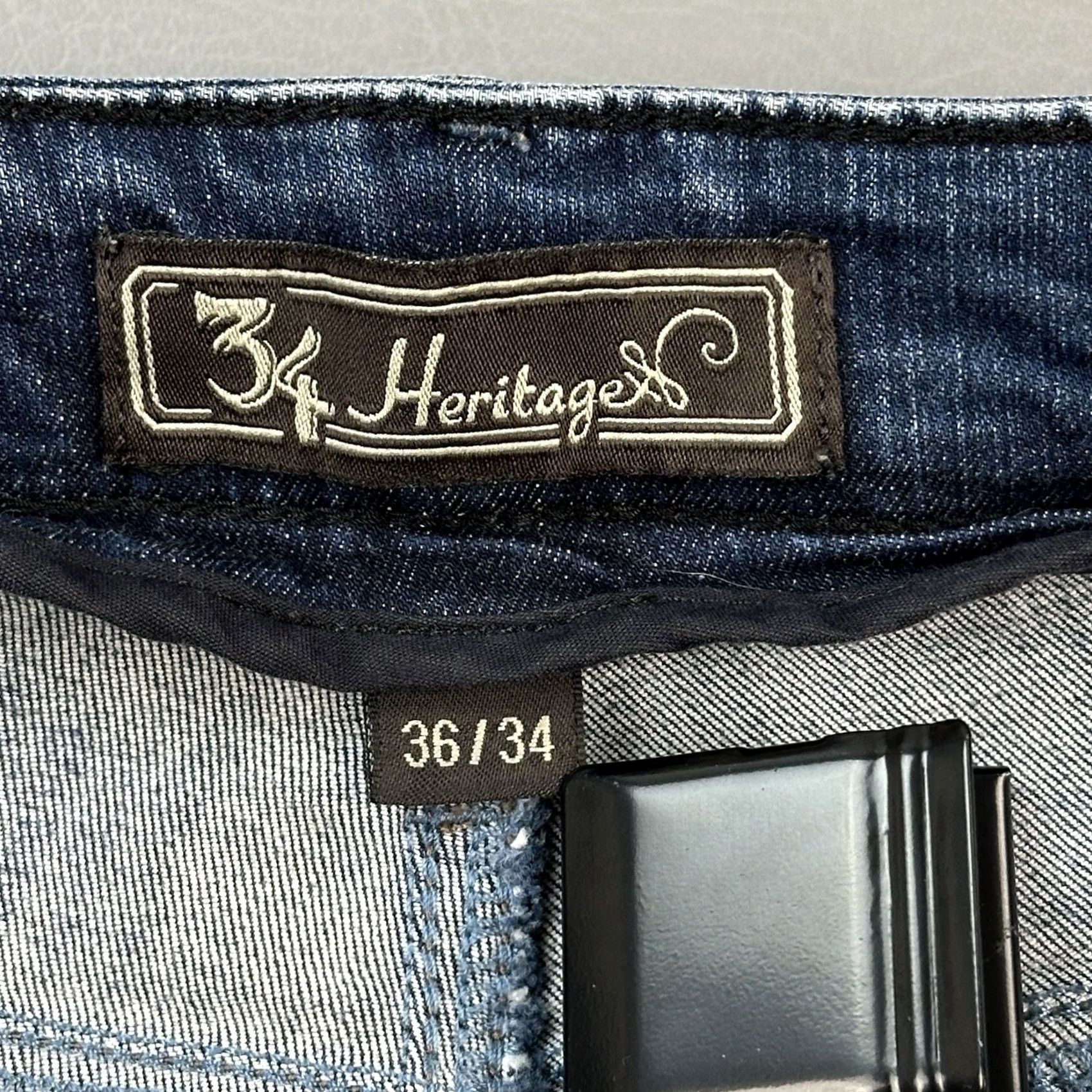 Vintage 34 Heritage Charisma Jeans Mens 34x30 Blue Comfort Rise Classic Stretch Jeans Mens Regular Blue Size US 36 / EU 52 - 7 Thumbnail