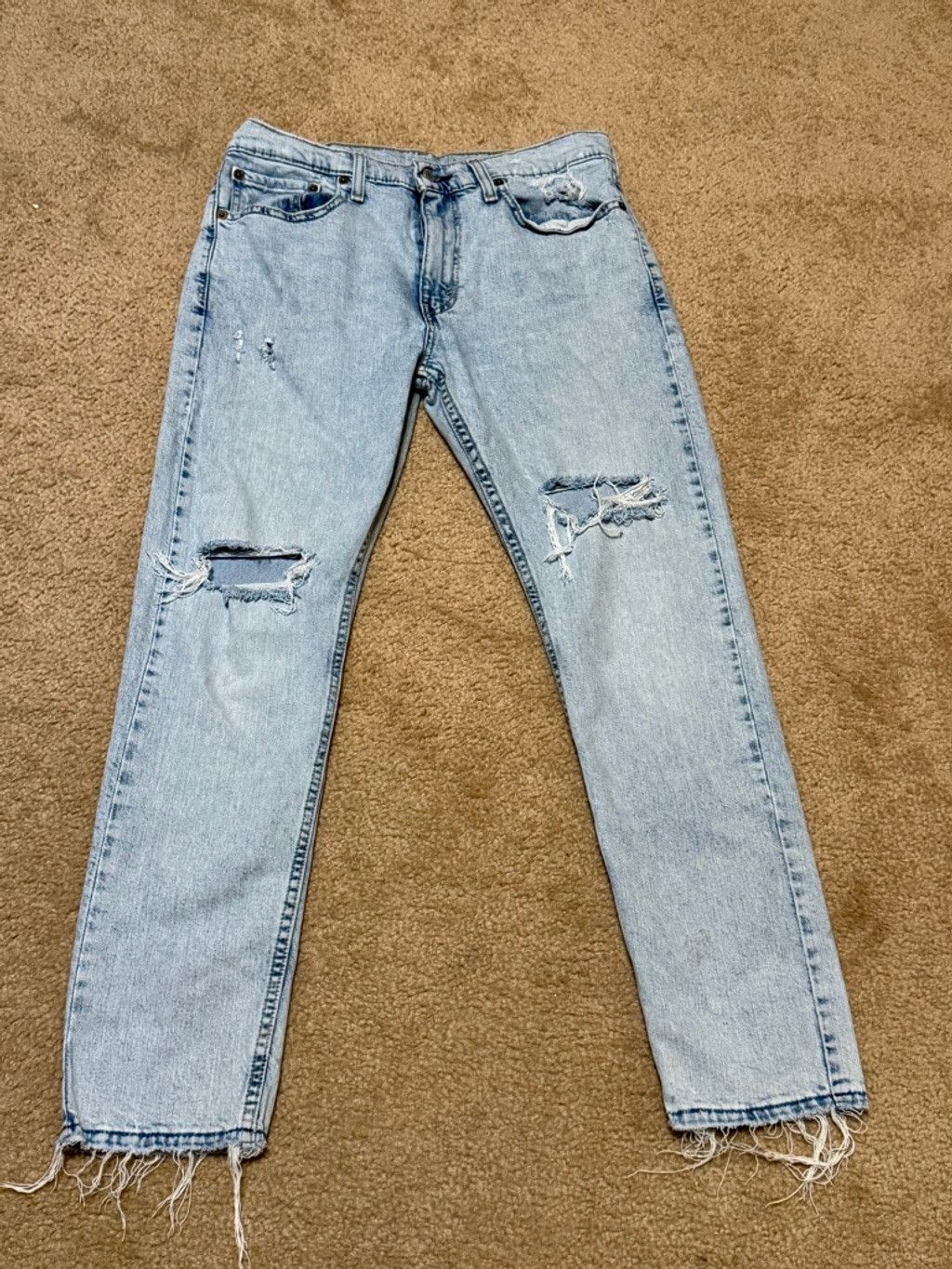 Levi's Levis “Distressed” Denim Jeans sz-32 Size US 32 / EU 48 - 1 Thumbnail