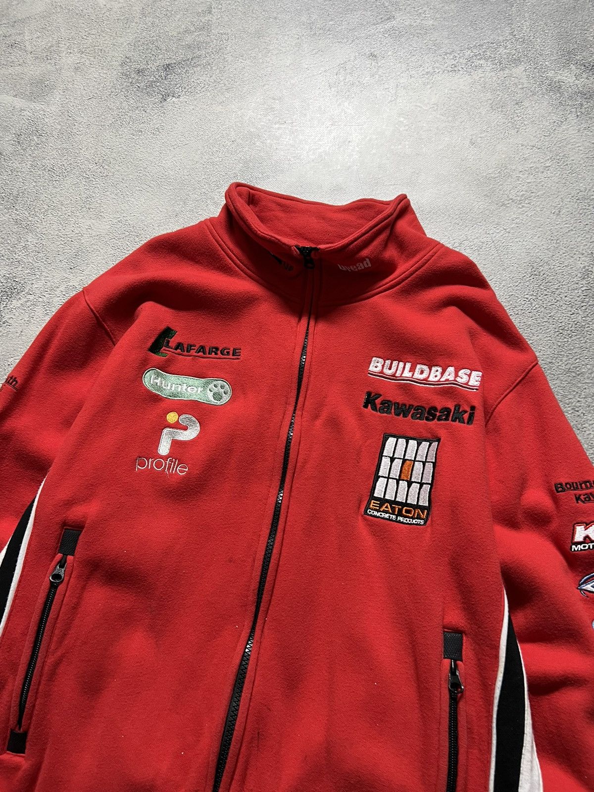 Vintage Vintage Y2k Kavasaki ❤️ Buldbase Racing Zip Sweatshirt 00’s Size US L / EU 52-54 / 3 - 6 Thumbnail