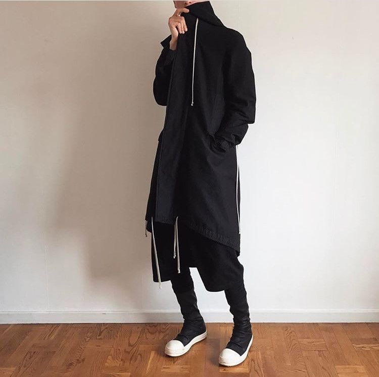 Rick Owens *NEW* SS24 BLACK LEATHER SOCK RAMONES SNEAKERS 41 Size US 8 / EU 41 - 3 Thumbnail