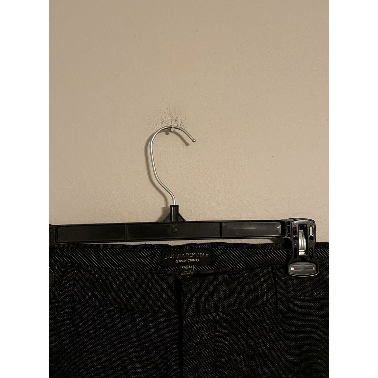 Banana Republic Banana Republic Gavin Chino Cotton Charcoal Gray Dress Pants - Mens 34x30 Size US 34 / EU 50 - 2 Thumbnail