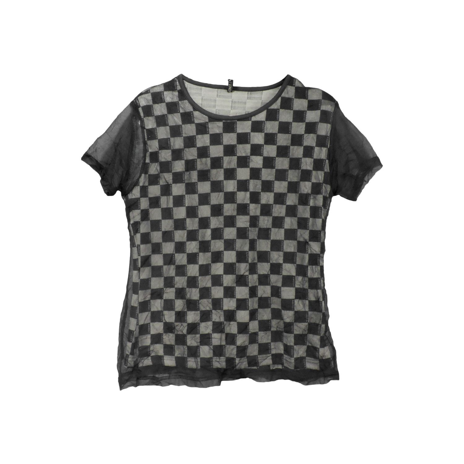 Fendi FENDI JEANS ZUCCA CHECKERED T-SHIRT Size M / US 6-8 / IT 42-44 - 1 Thumbnail