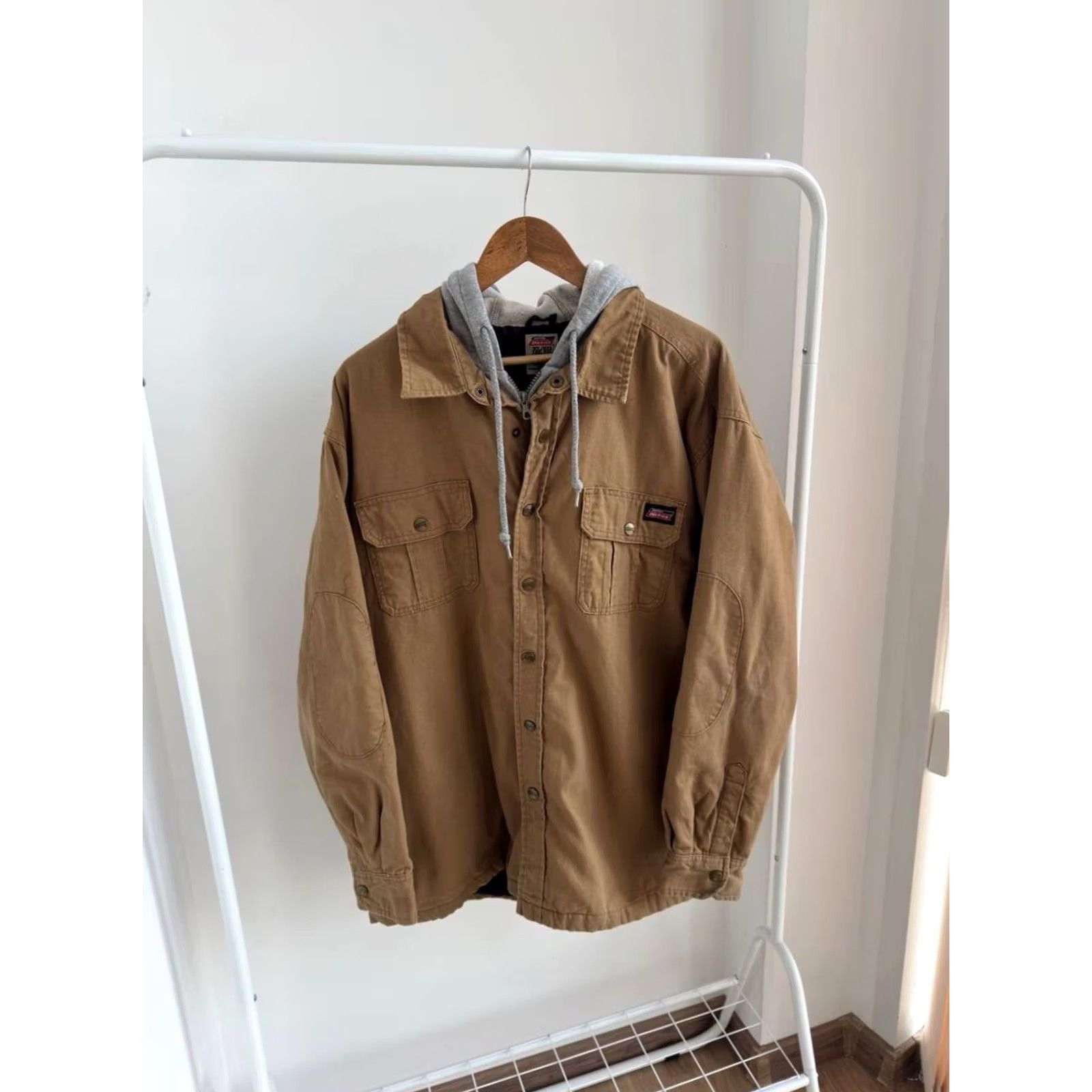 Dickies DICKIES MEN’S WORKWEAR ACTIVE HOODED JACKET BROWN XL Jacket Mens Hooded Lightweight Lined Quilted 90s Workwear Over Jacket Dickies Size US XL / EU 56 / 4 - 2 Thumbnail