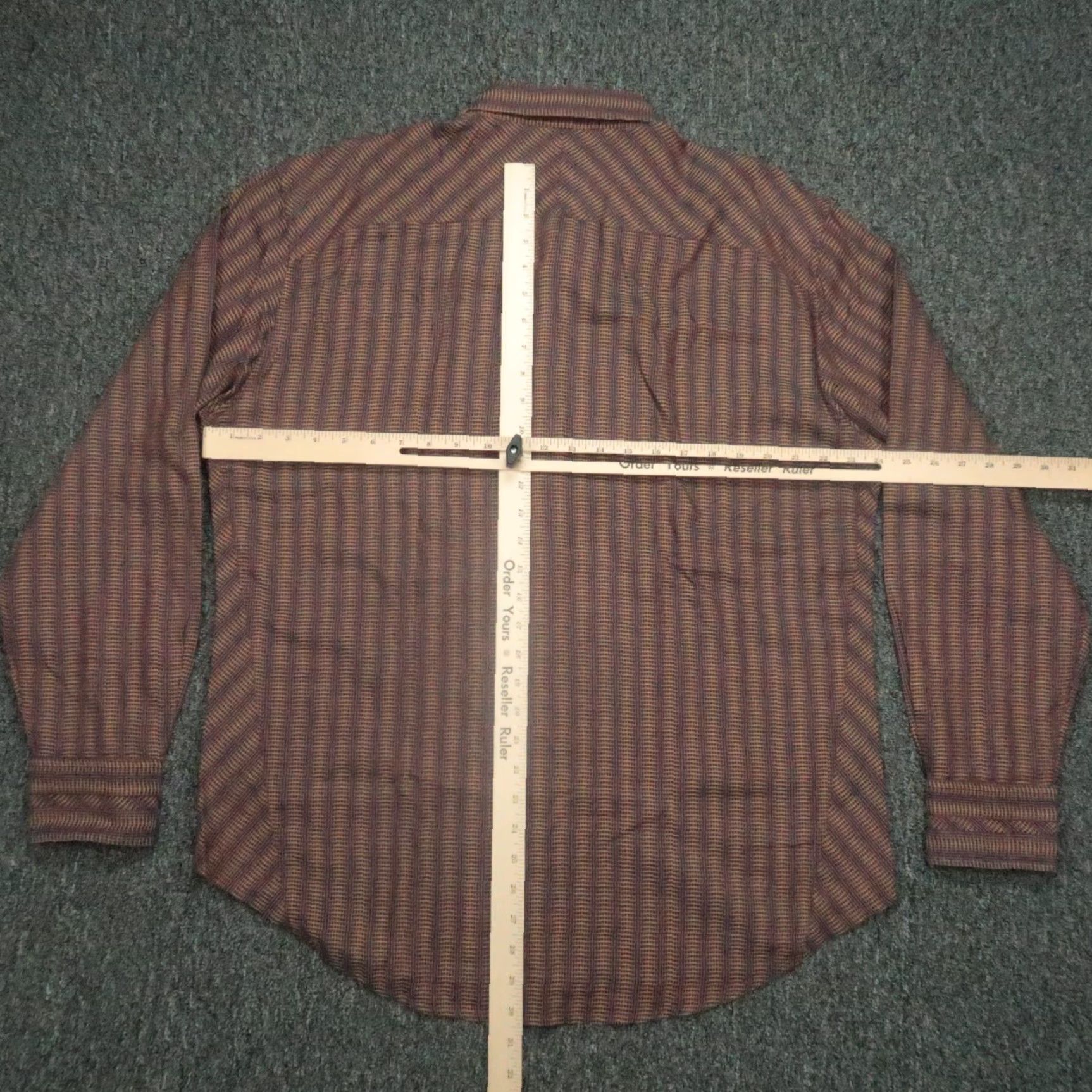 Robert Graham Robert Graham Shirt Men XL Brown Geometric Long Sleeve Button-Up with Contrasting Trim Vintage? No. Size US XL / EU 56 / 4 - 7 Thumbnail