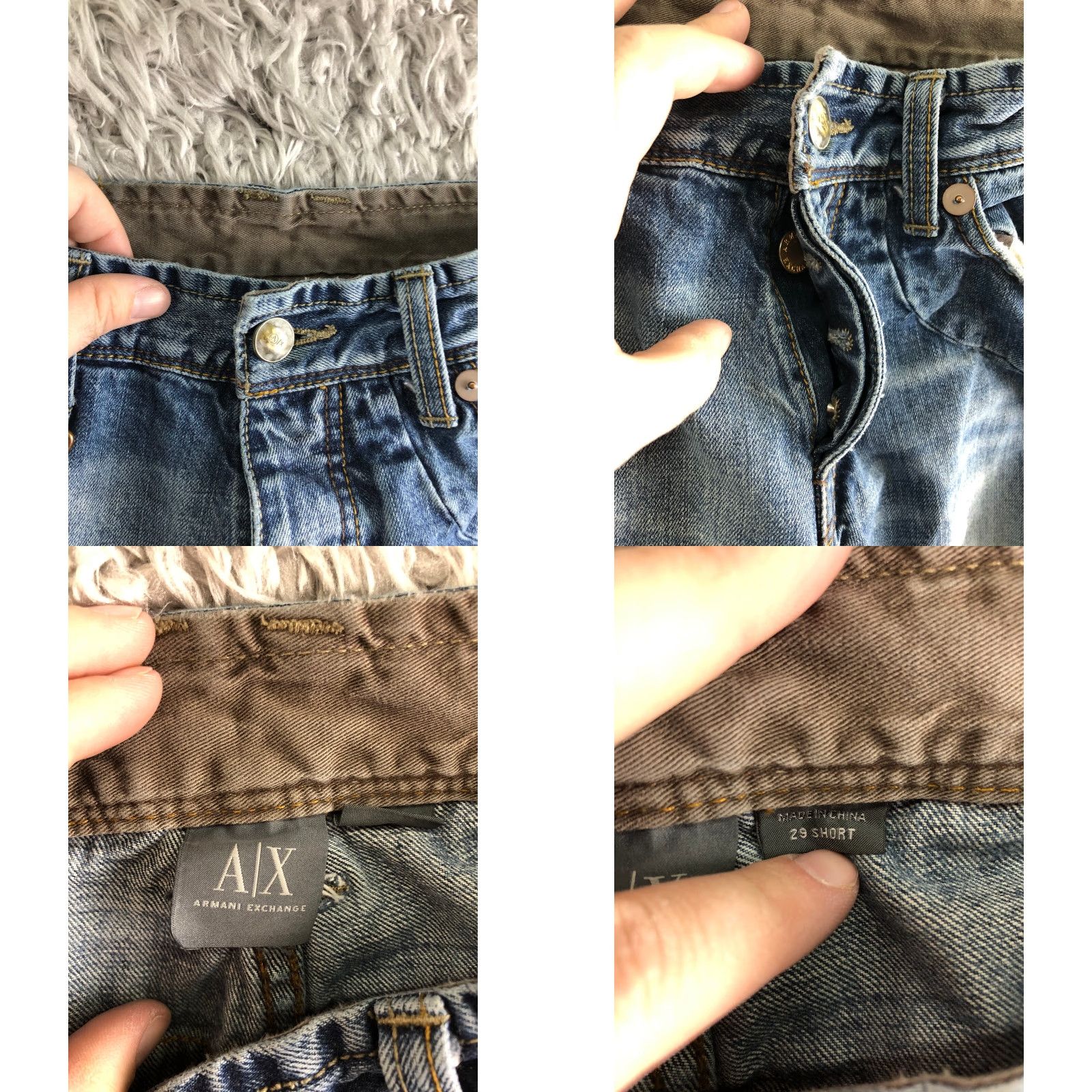 Armani Exchange Armani Exchange Jeans Size 29 Short Womens Mid Rise Medium Wash Blue Denim Size 29" - 7 Thumbnail