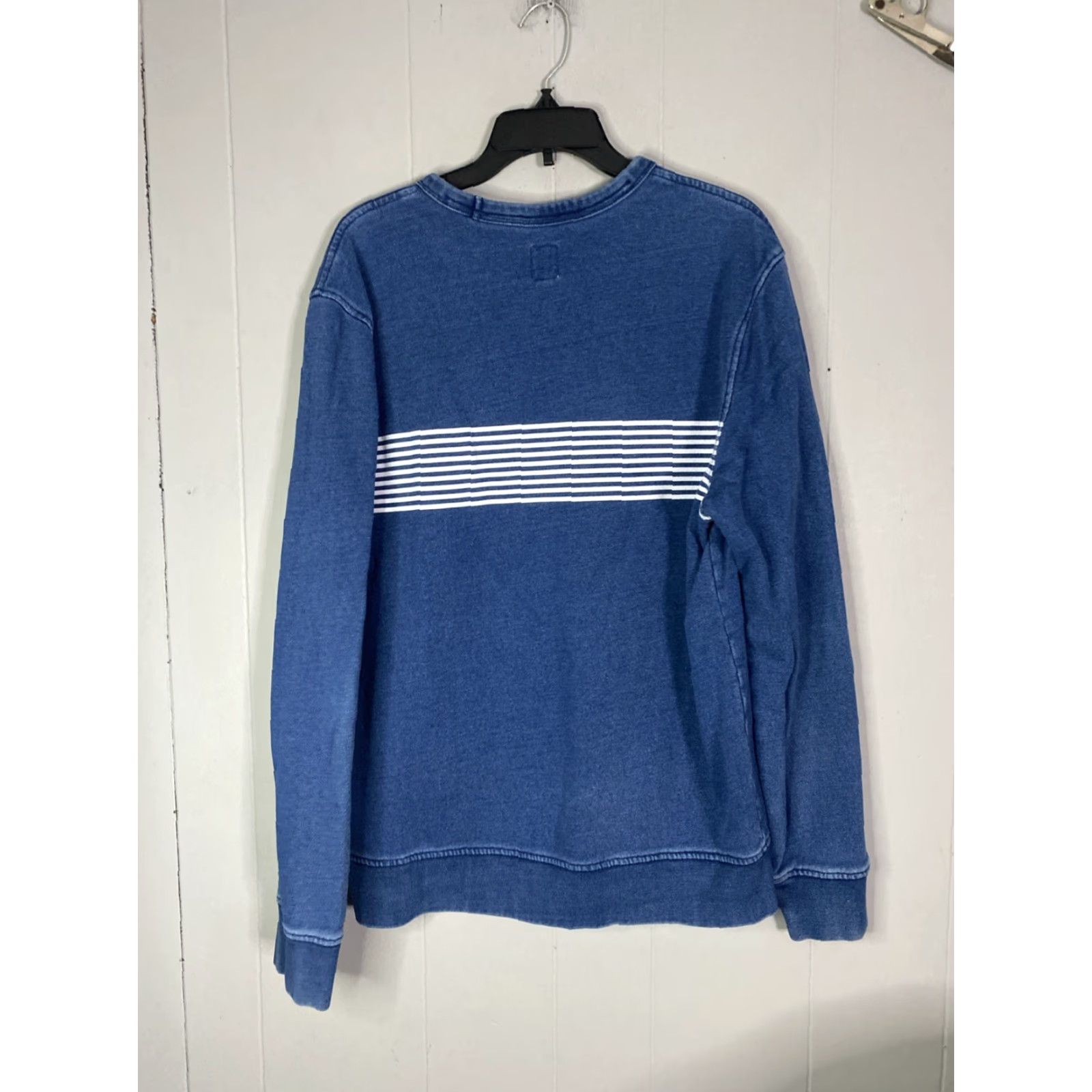 Gap Gap Sweatshirt Mens Crewneck L Blue Striped French Terry Preppy Pullover Fall Winter Vintage No Size US L / EU 52-54 / 3 - 4 Thumbnail
