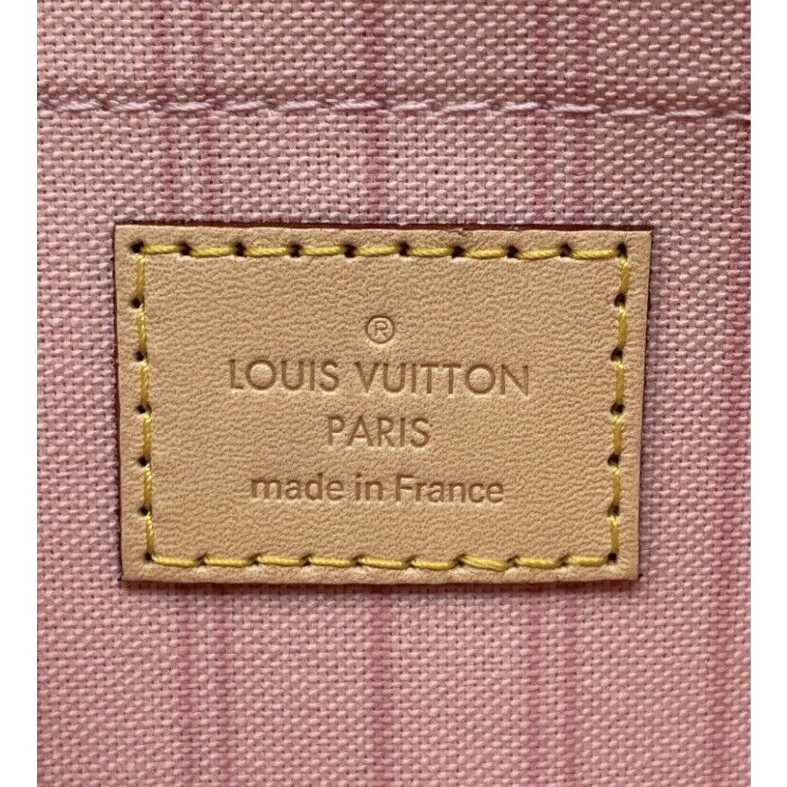 Louis Vuitton Neverfull MM Damier Azur Rose Ballerine Pink Pochette Size ONE SIZE - 11 Thumbnail