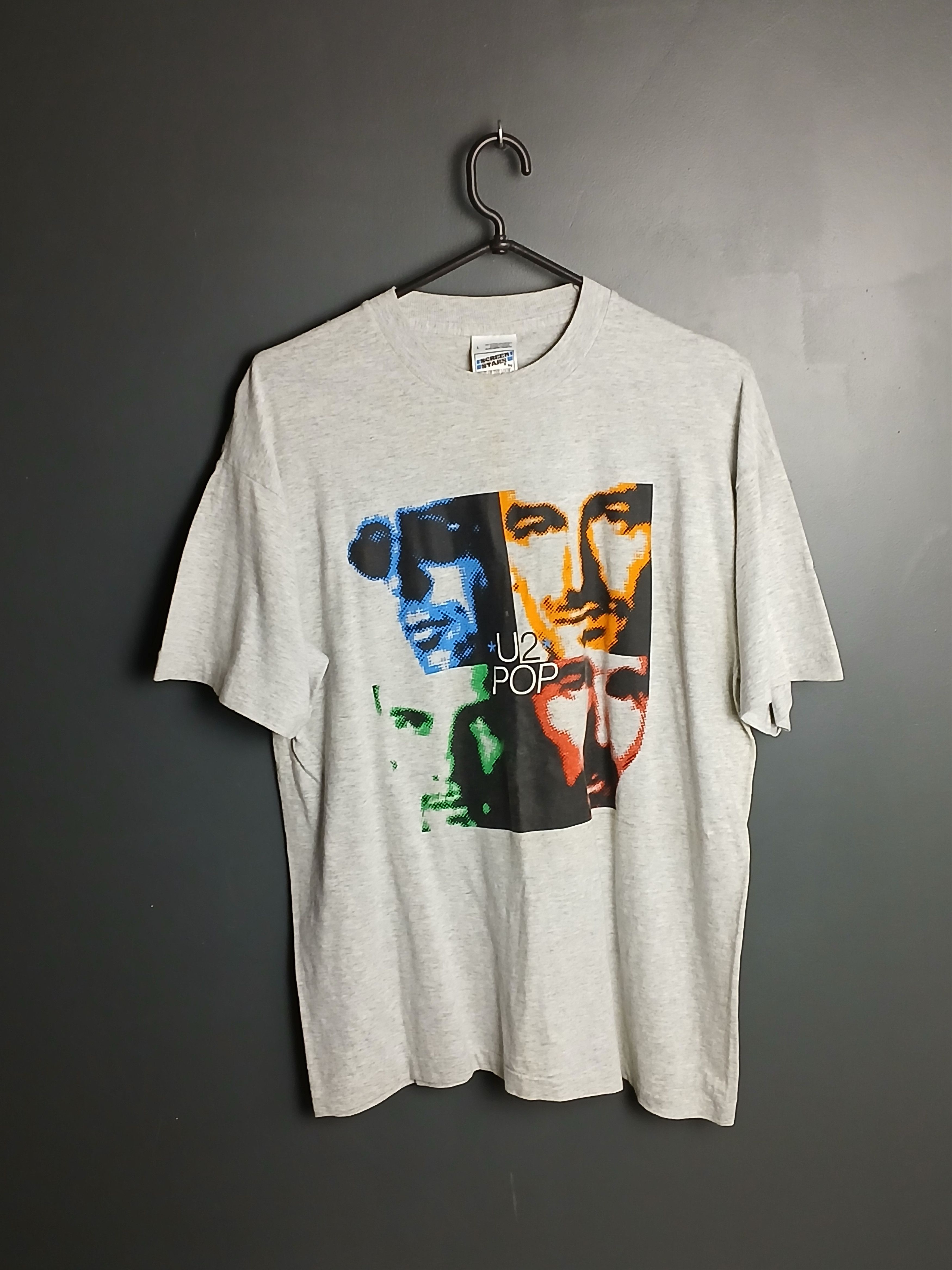 Band Tees × Vintage Vintage U2 Pop Mart Tour 1997 T-Shirt Size US L / EU 52-54 / 3 - 1 Thumbnail