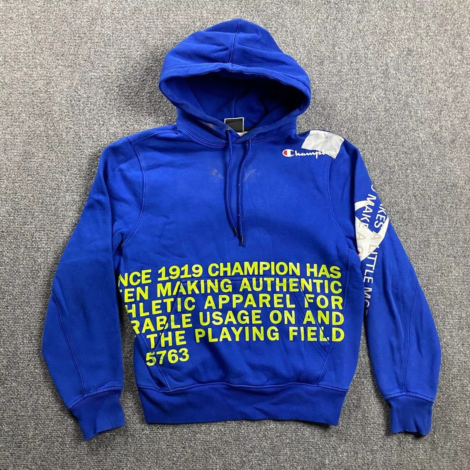 Champion Champion Hoodie M Behind The Label Pullover Bleached Mens Size US M / EU 48-50 / 2 - 1 Thumbnail