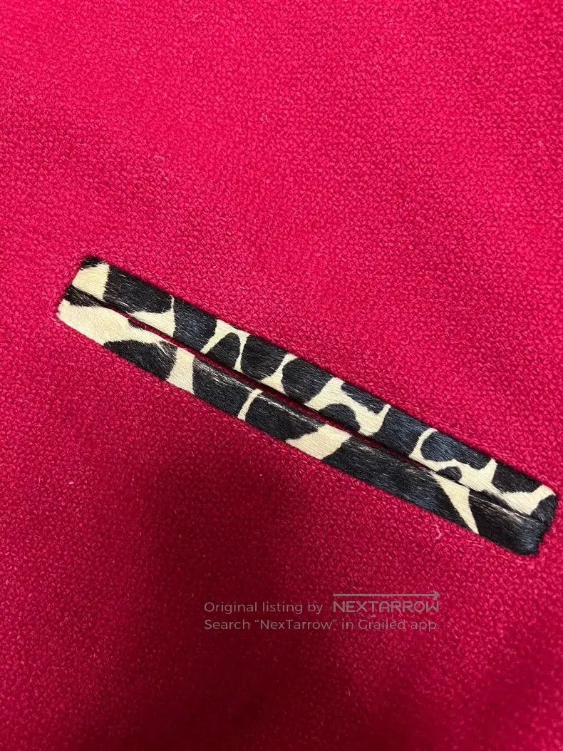Saint Laurent Paris Saint Laurent Red Leopard Print Varsity Jacket. Size US L / EU 52-54 / 3 - 7 Thumbnail