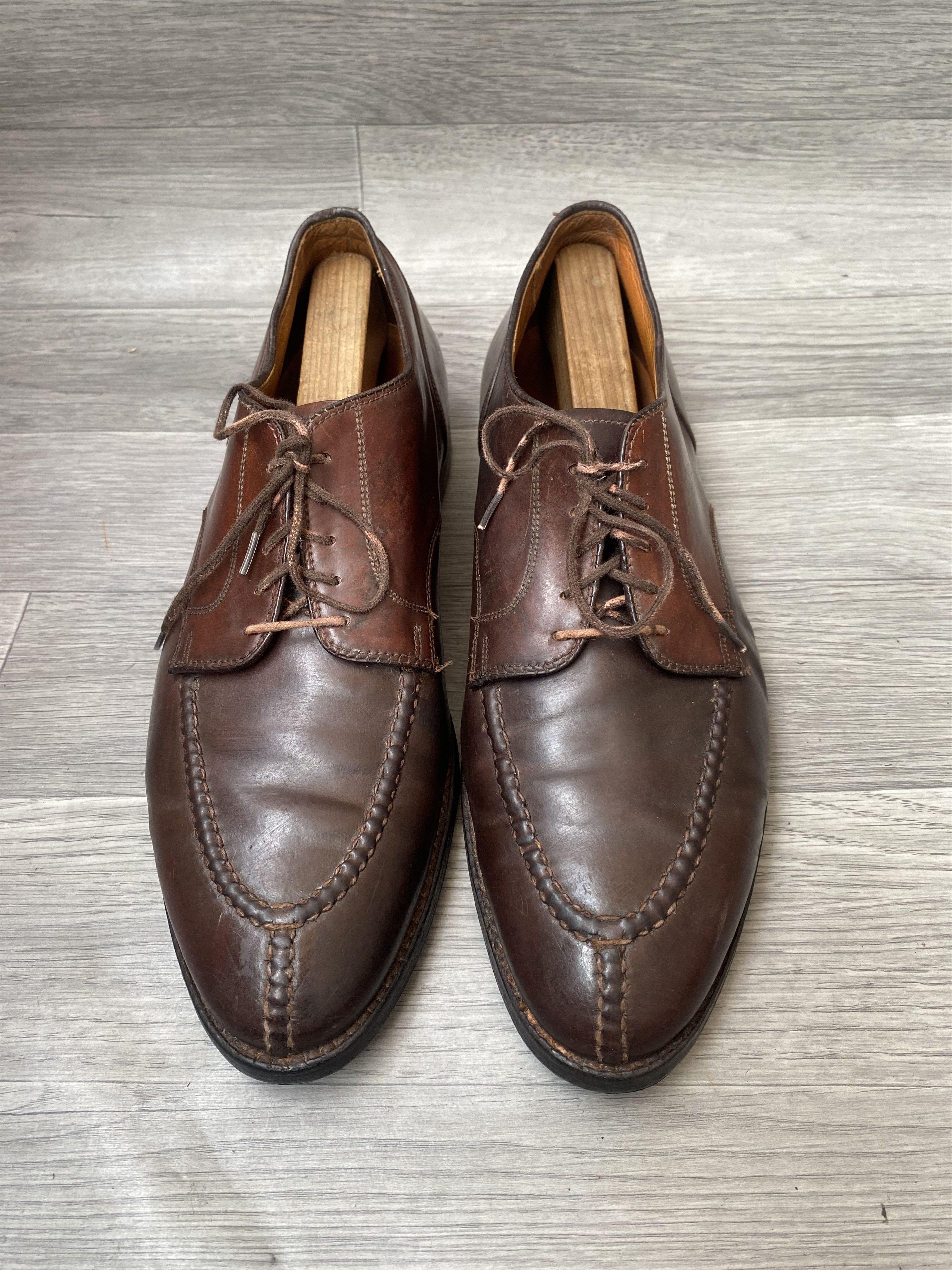 Alden Alden split toe blucher shell cordovan sz12B/D Size US 12 / EU 45 - 2 Thumbnail