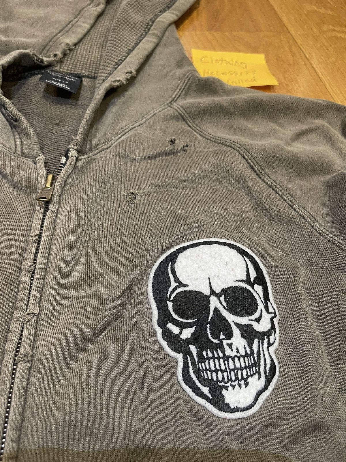 Number (N)ine × Takahiromiyashita The Soloist. Number Nine Double Skull zip up hoodie ss04 Size US M / EU 48-50 / 2 - 3 Thumbnail