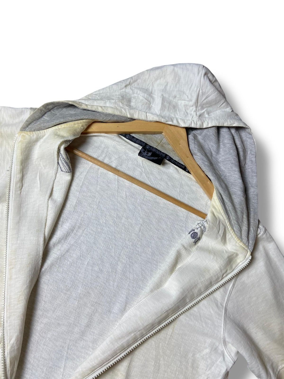 Japanese Brand Hovering Short Sleeve Full Zip Hooded Jacket (147) Size US XS / EU 42 / 0 - 2 Thumbnail