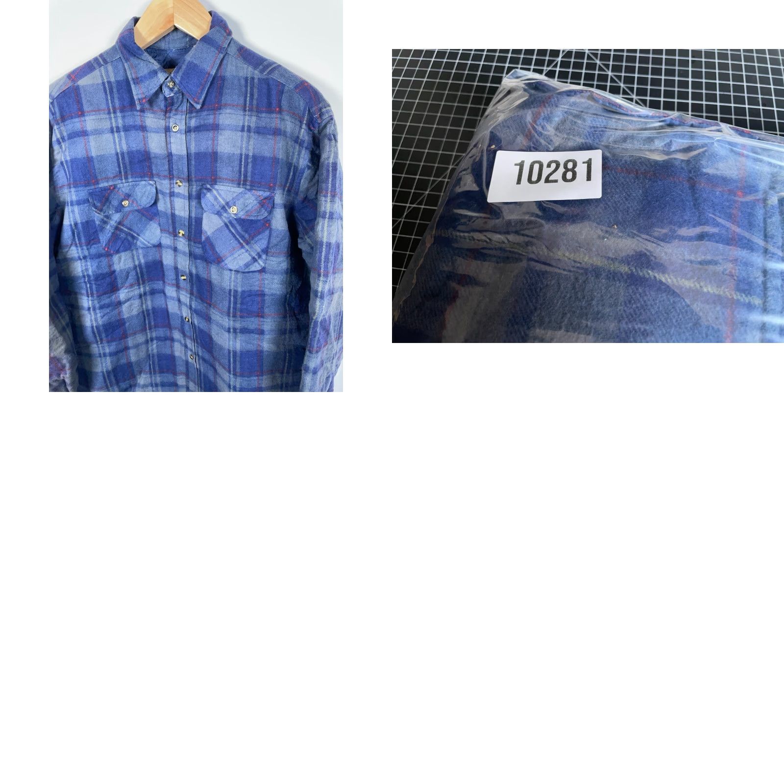All Blues VINTAGE Northwest Territory Shirt Jacket Mens Large Tall Blue Plaid Quilted Lined Flannel Workwear Shirt Jacket Size US L / EU 52-54 / 3 - 9 Thumbnail