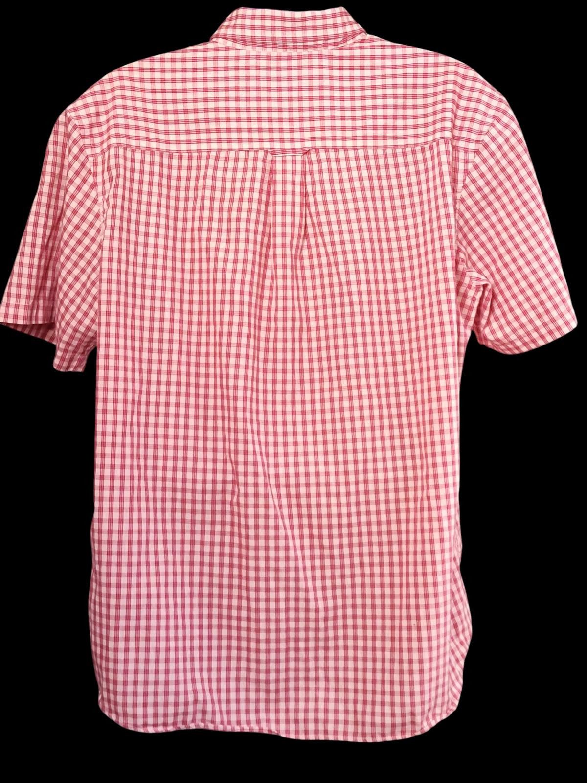 Saddlebred Saddlebred Men's Gingham Short Sleeve Casual Shirt Size US XL / EU 56 / 4 - 6 Thumbnail