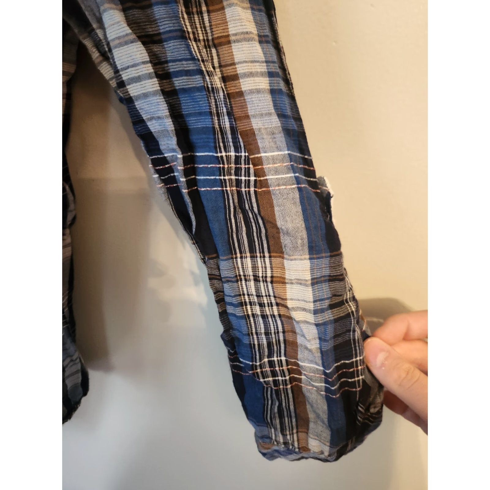 Vintage Dressbarn Button-Up Shirt Western Plaid Cotton 2X Women Size XXL / US 16-18 / IT 52-54 - 5 Thumbnail