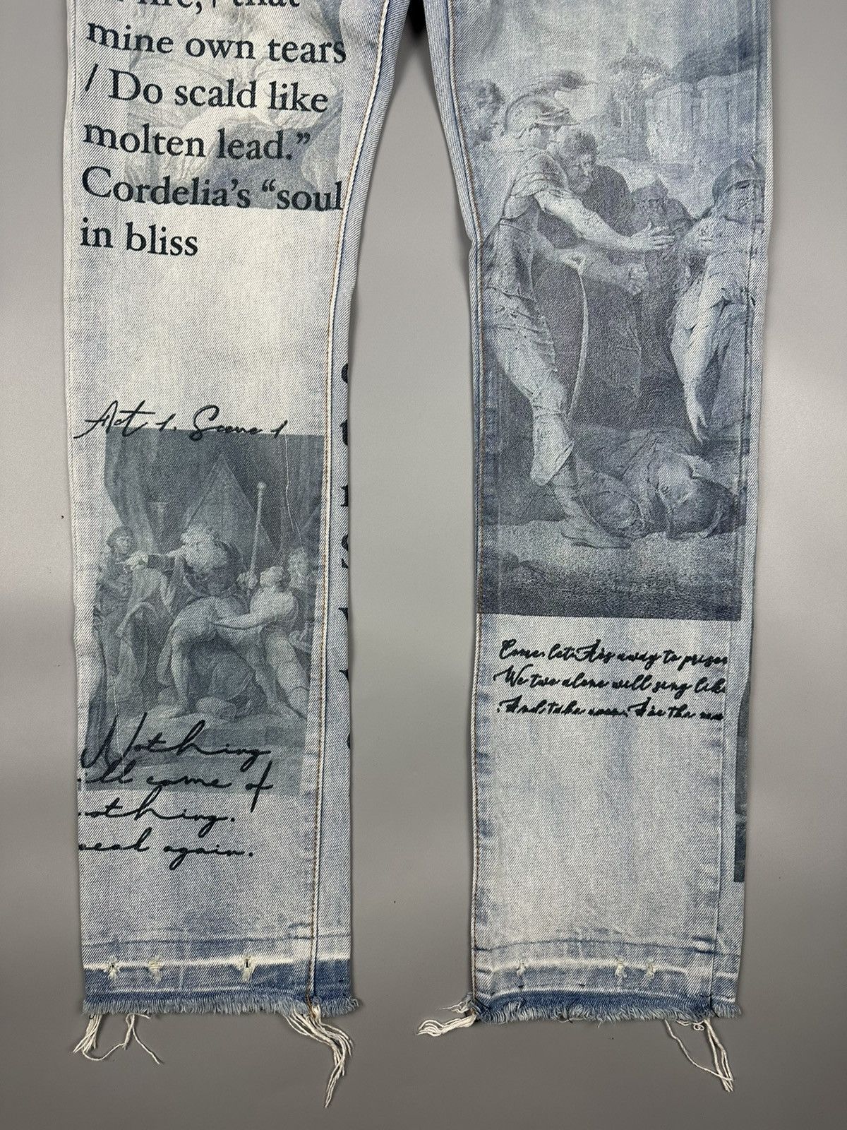 Japanese Brand × MNML 🔥Sick🔥Rare MNML Minimalist Wording Graphic Art Denim Size US 30 / EU 46 - 6 Thumbnail
