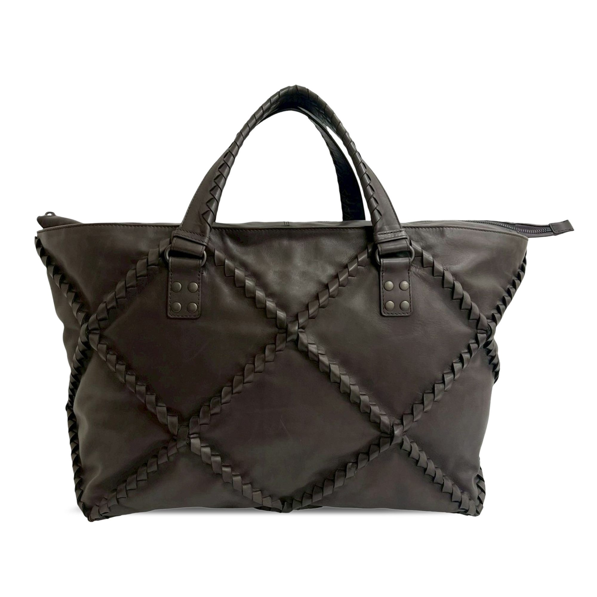 Bottega Veneta Bottega Veneta Nappa Diamond Intrecciato Tote Size ONE SIZE - 1 Thumbnail