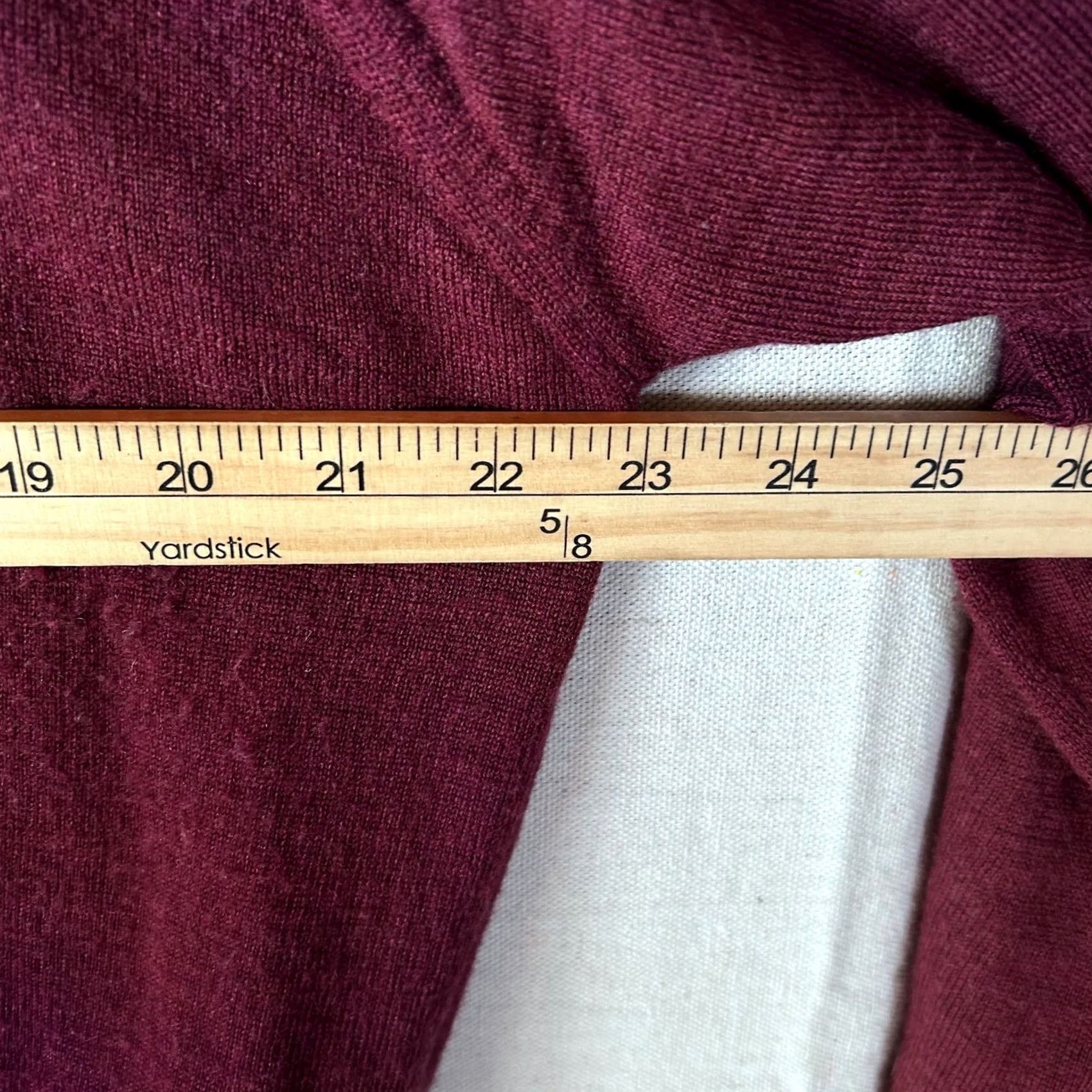Vintage Cortina Italia Sweater Mens XL Burgundy 100% Merino Wool Mock Neck Pullover Knit Solid Ribbed Cuffs Hem Made in Italy VINTAGE: No Size US XL / EU 56 / 4 - 5 Thumbnail