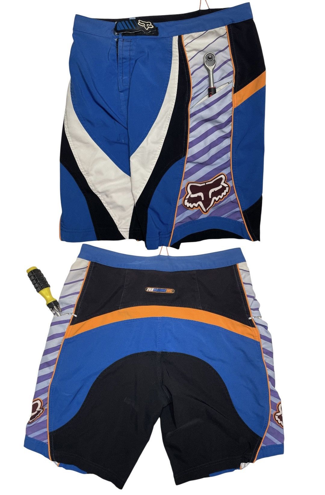 Vintage Vtg Fox Racing Short enduro motocross enduro zip pocket boar Size US 30 / EU 46 - 2 Thumbnail